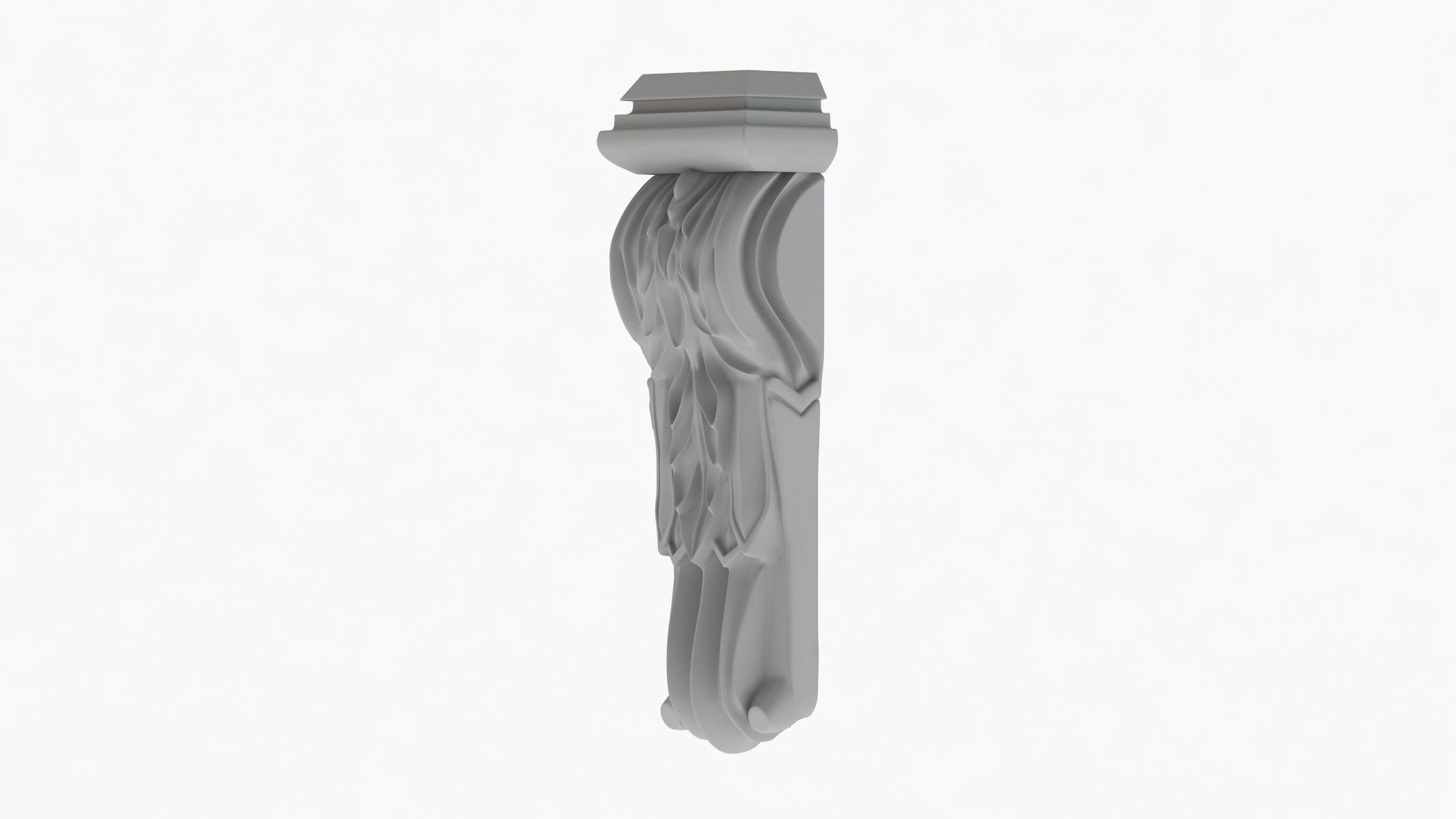 Scroll Corbel 33 3D model_2