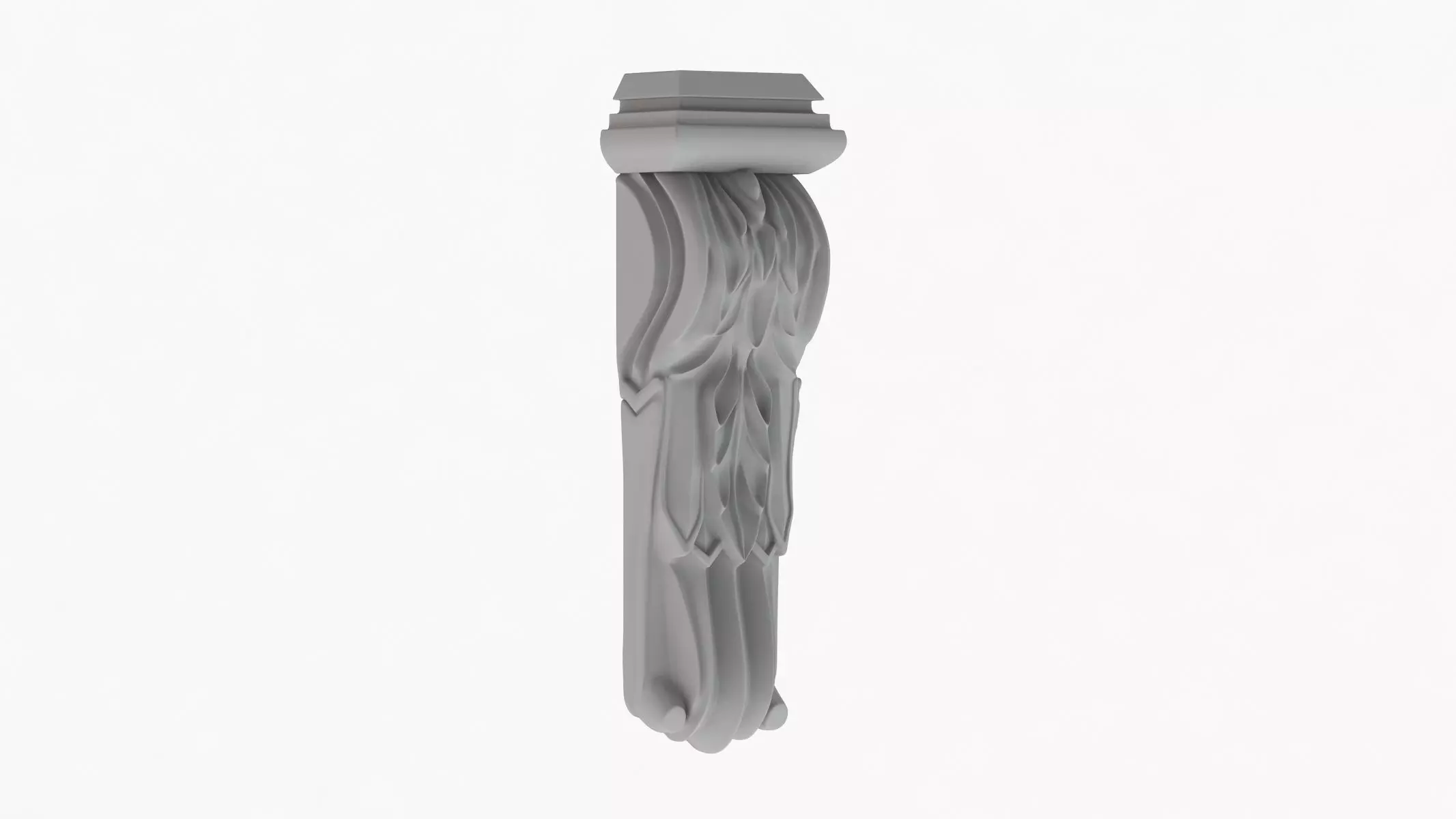 Scroll Corbel 33 3D model_0
