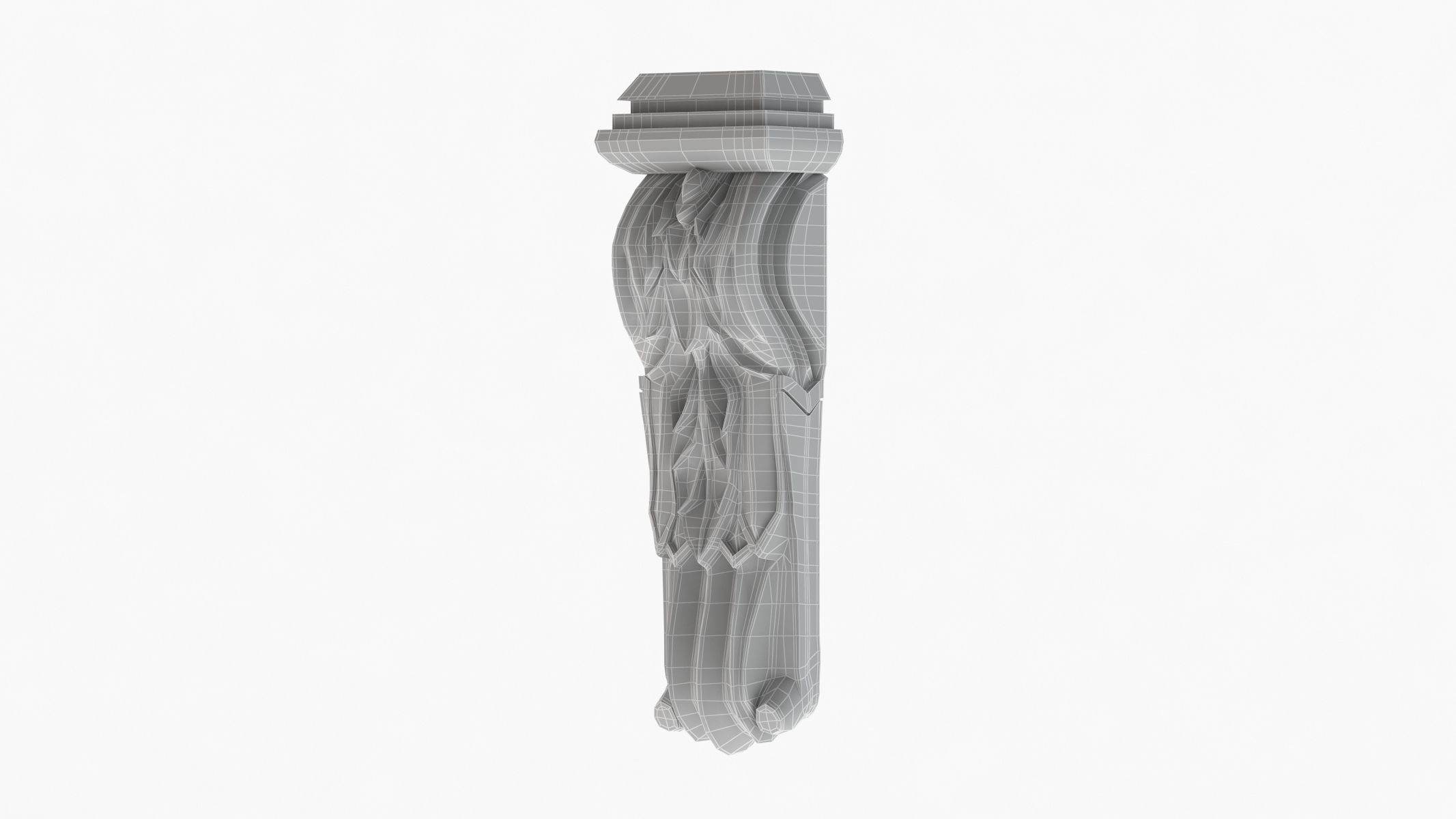 Scroll Corbel 33 3D model_7