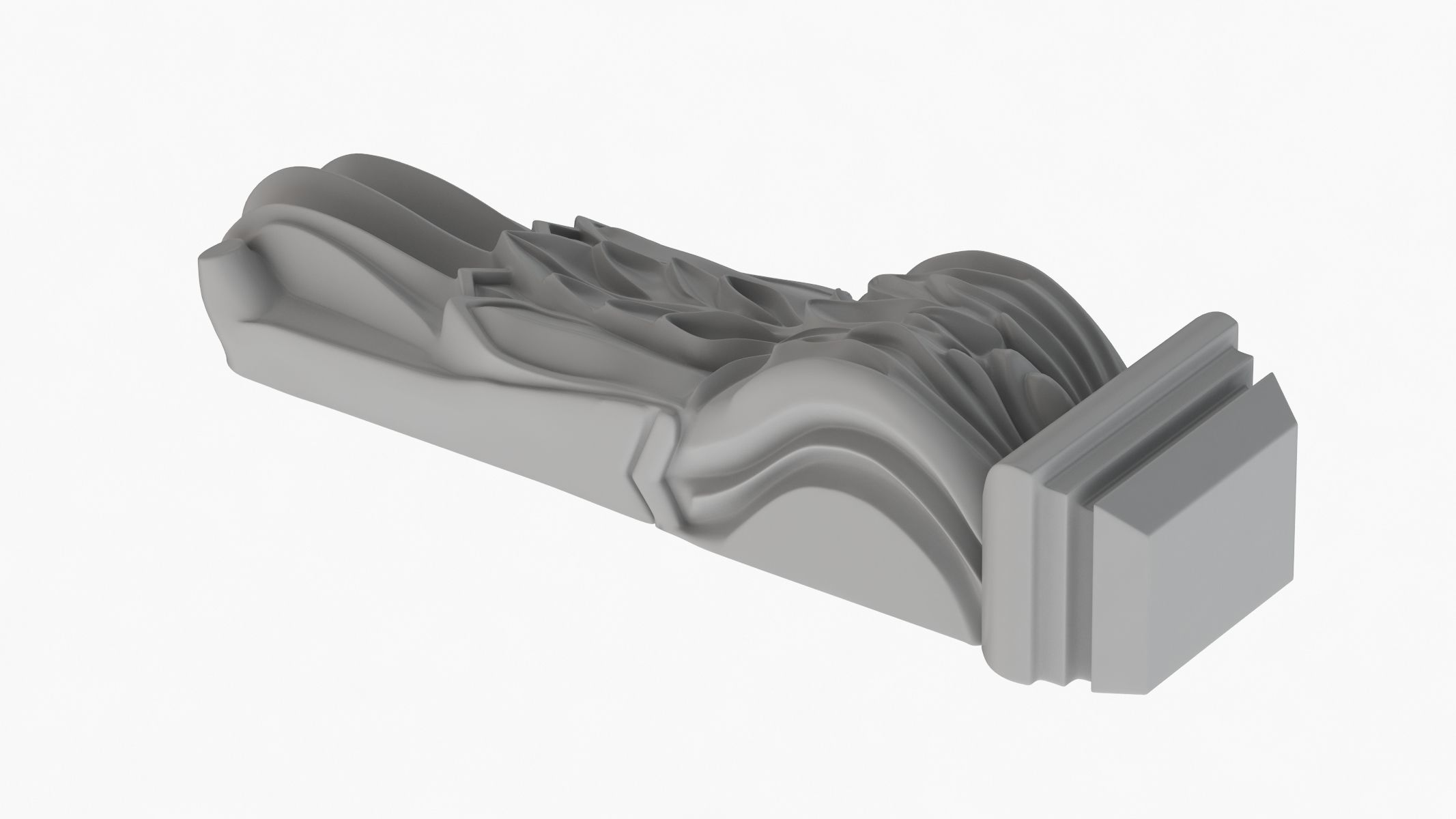 Scroll Corbel 33 3D model_4