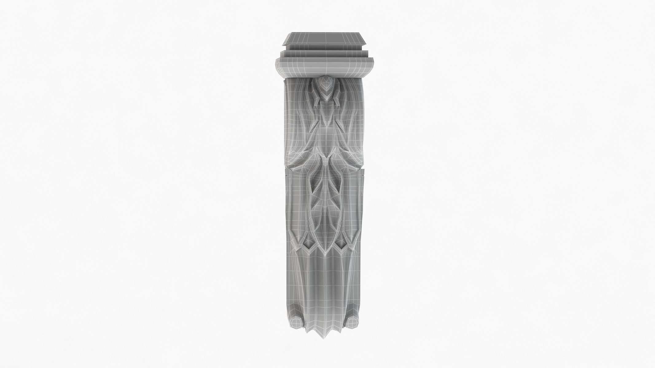 Scroll Corbel 33 3D model_6