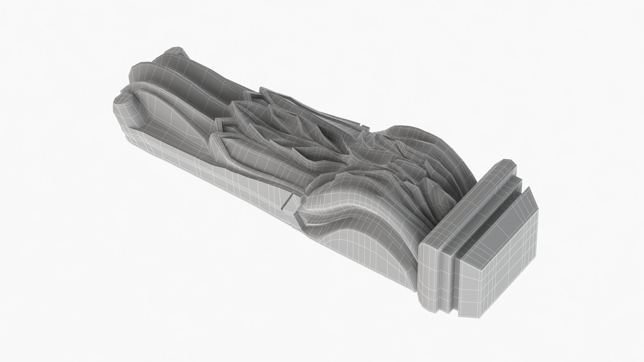 Scroll Corbel 33 3D model_9