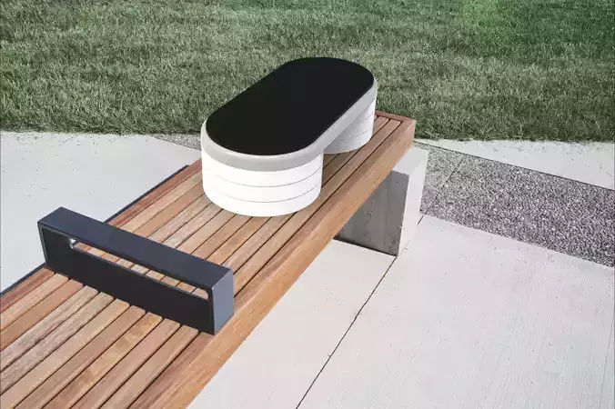 Stepper stool with letter n