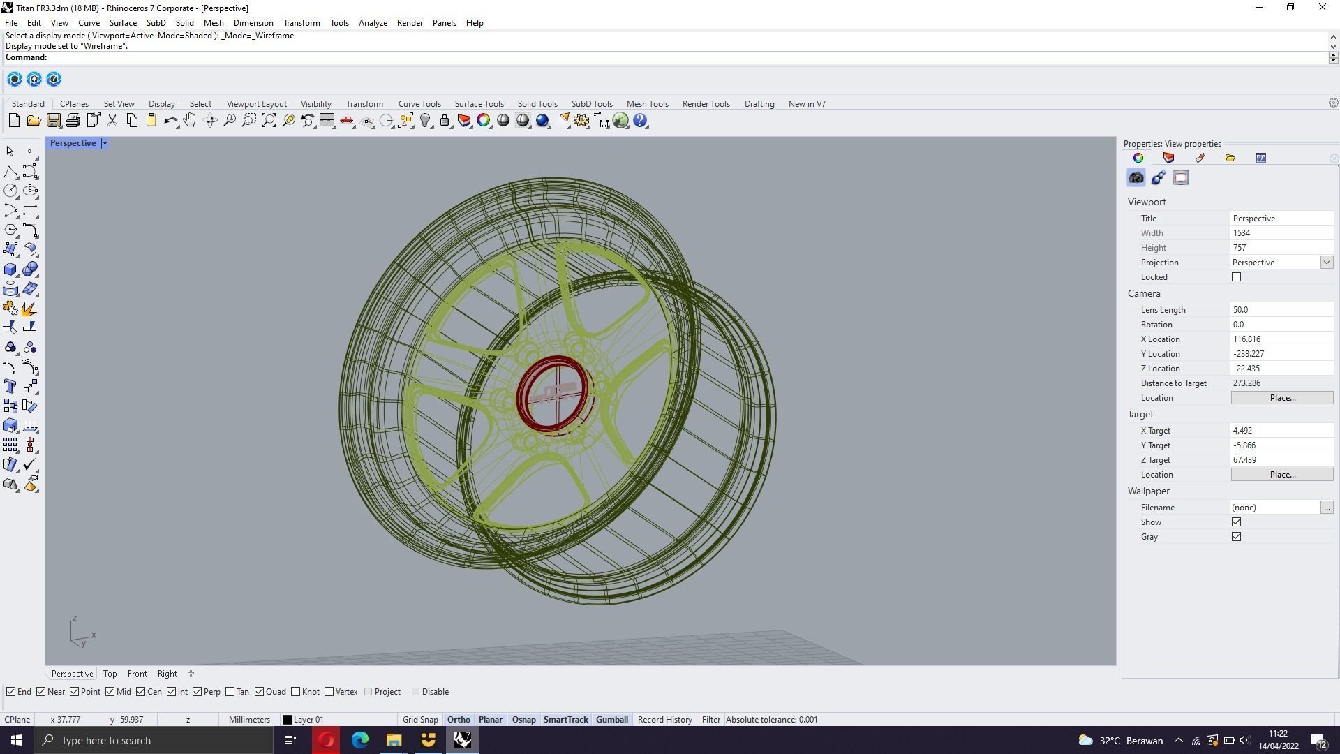 Titan FR3 Wheels 3D model_9