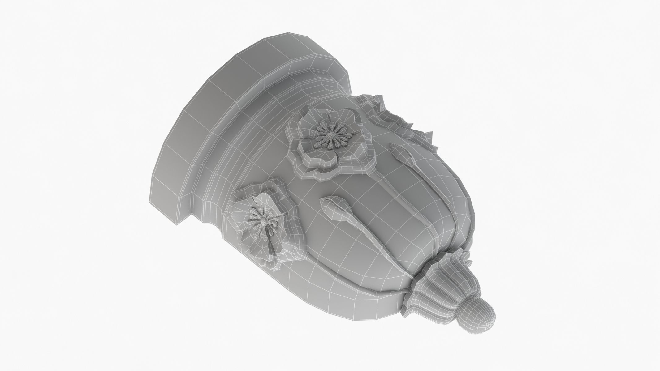 Scroll Corbel 36 3D model_8