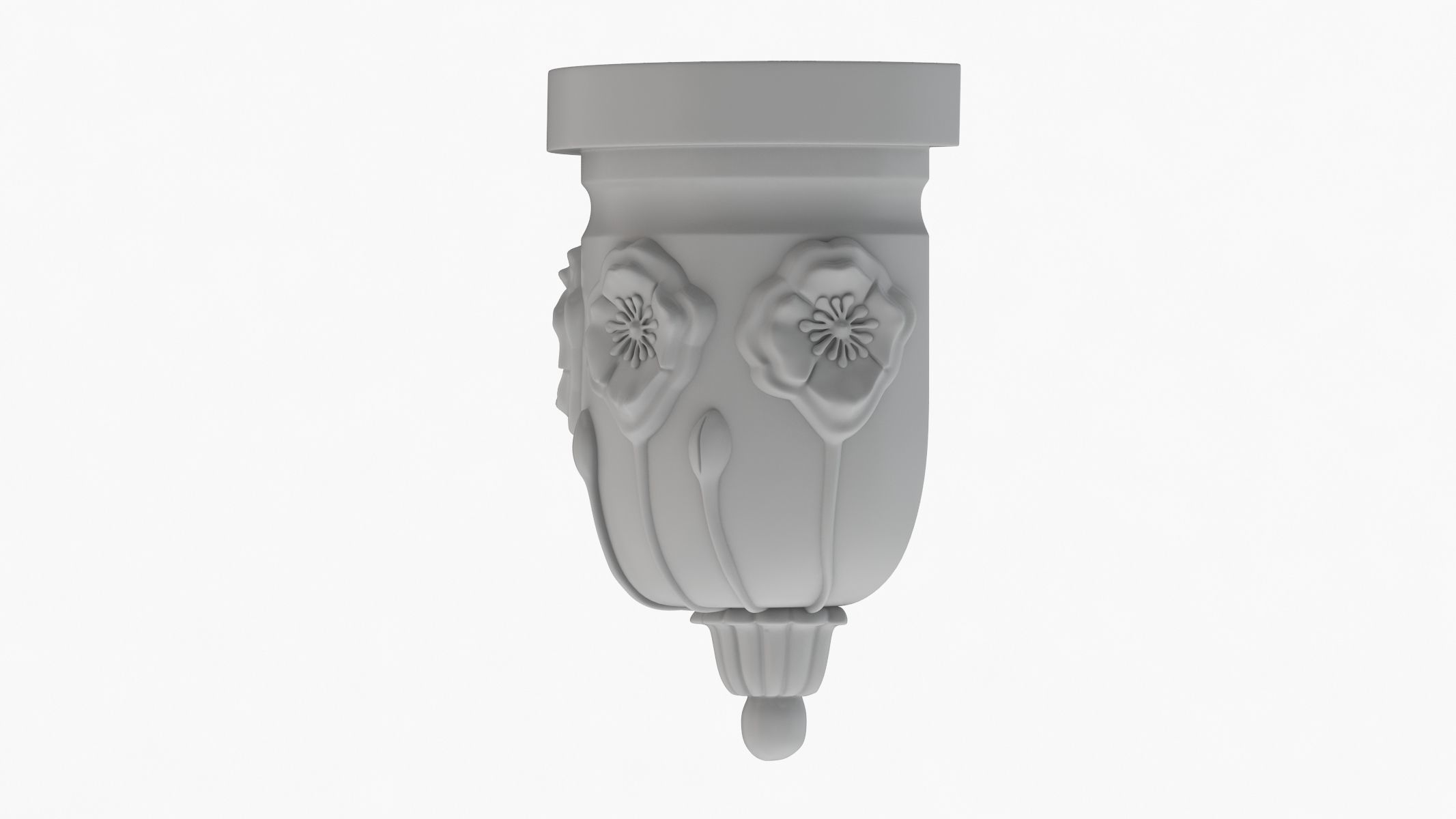 Scroll Corbel 36 3D model_1