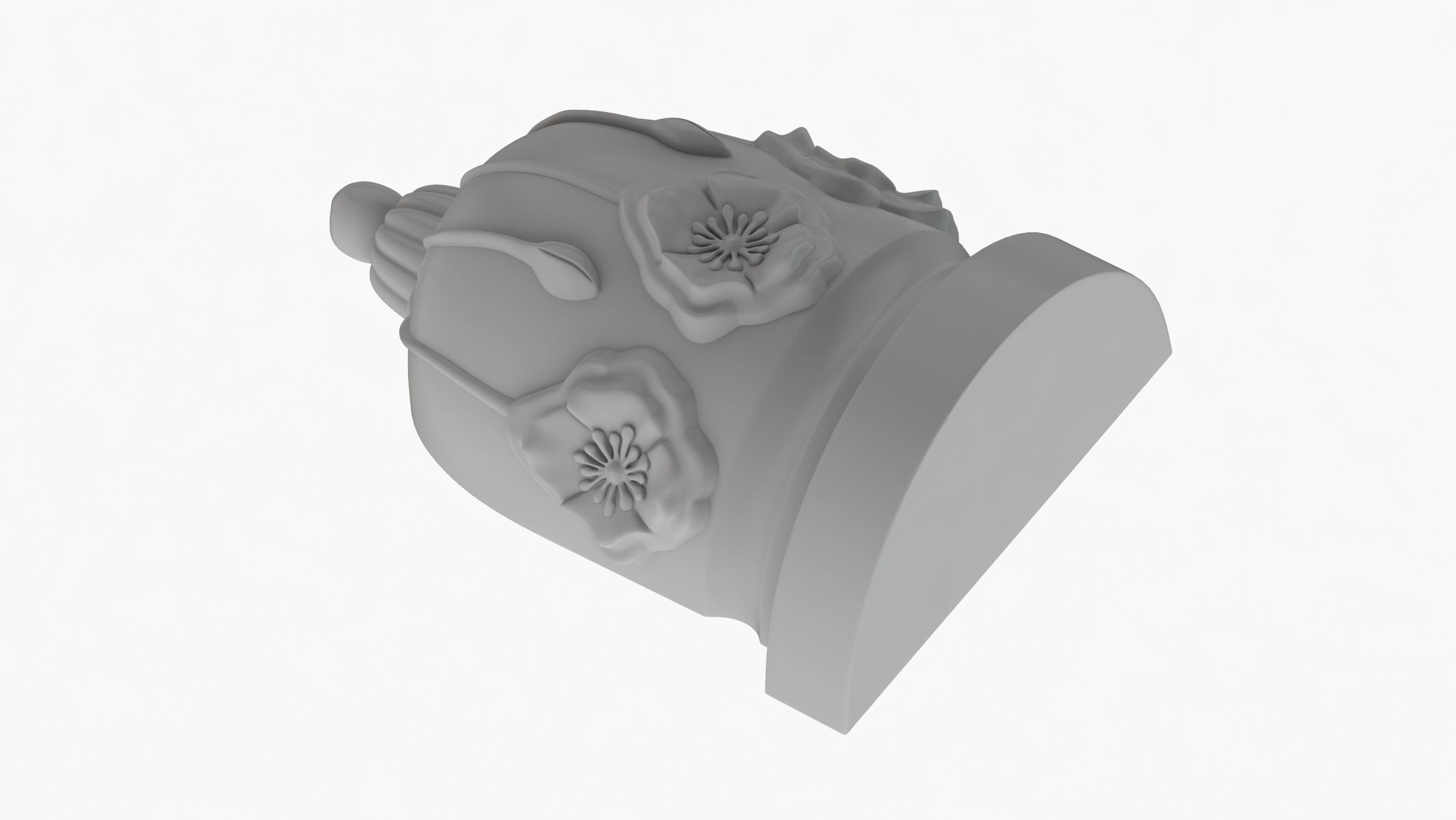 Scroll Corbel 36 3D model_4