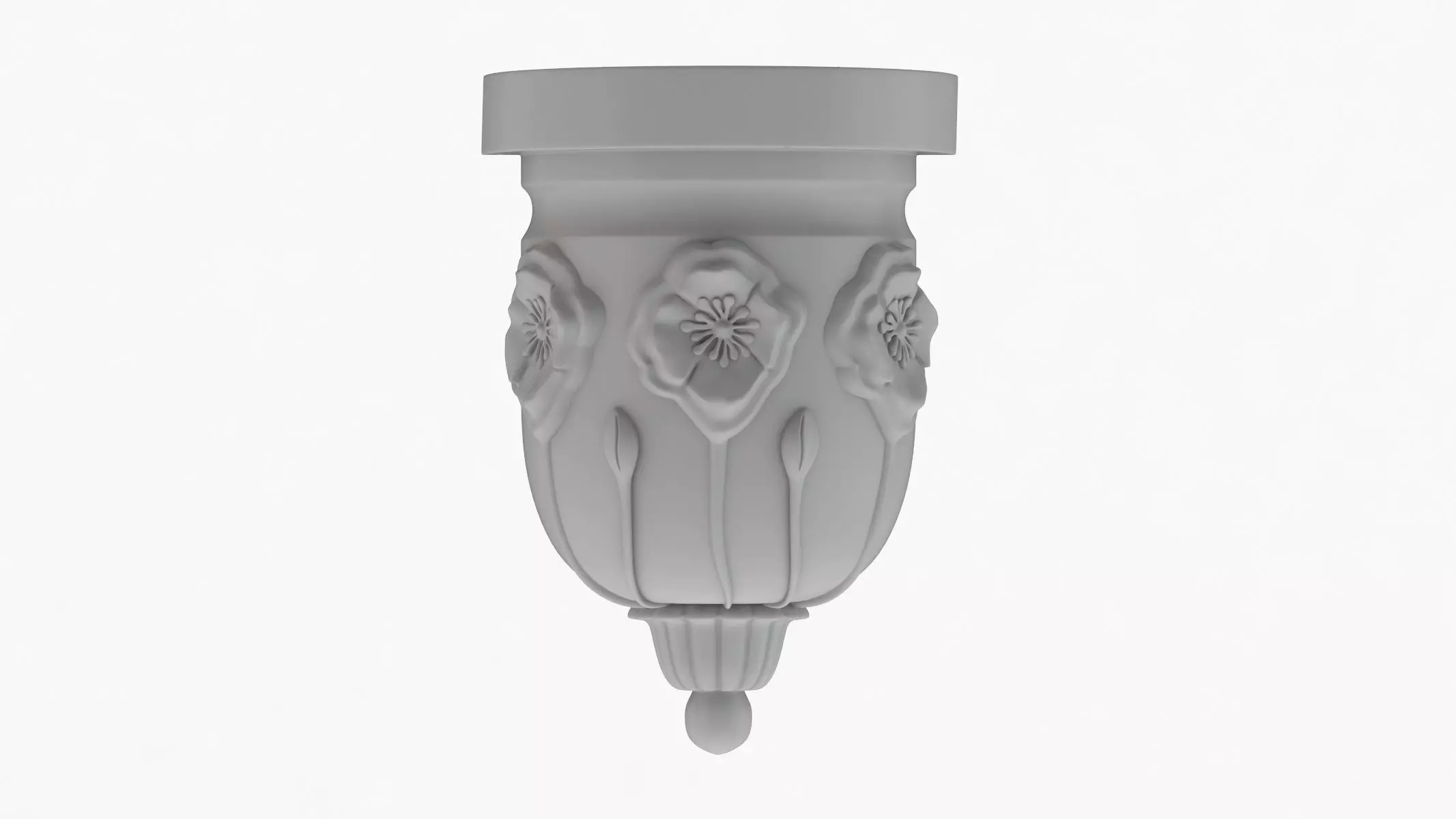 Scroll Corbel 36 3D model_0
