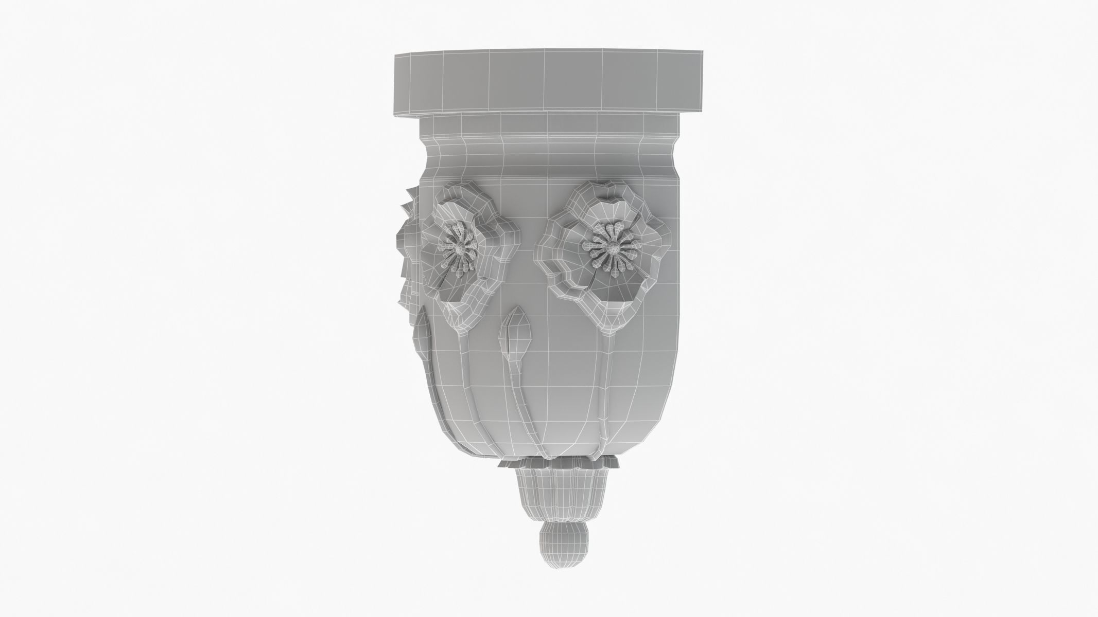 Scroll Corbel 36 3D model_6