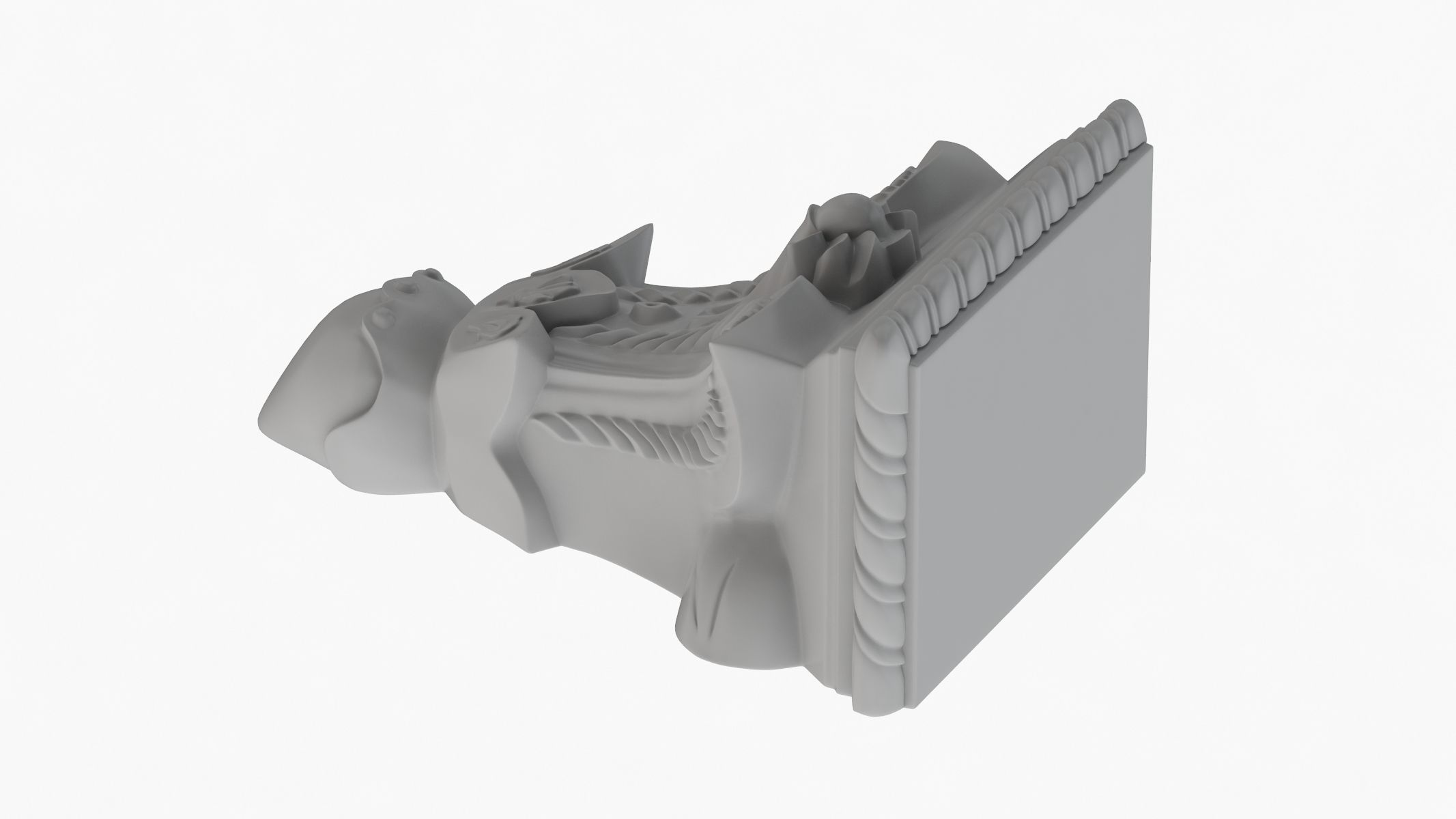 Scroll Corbel 37 3D model_4