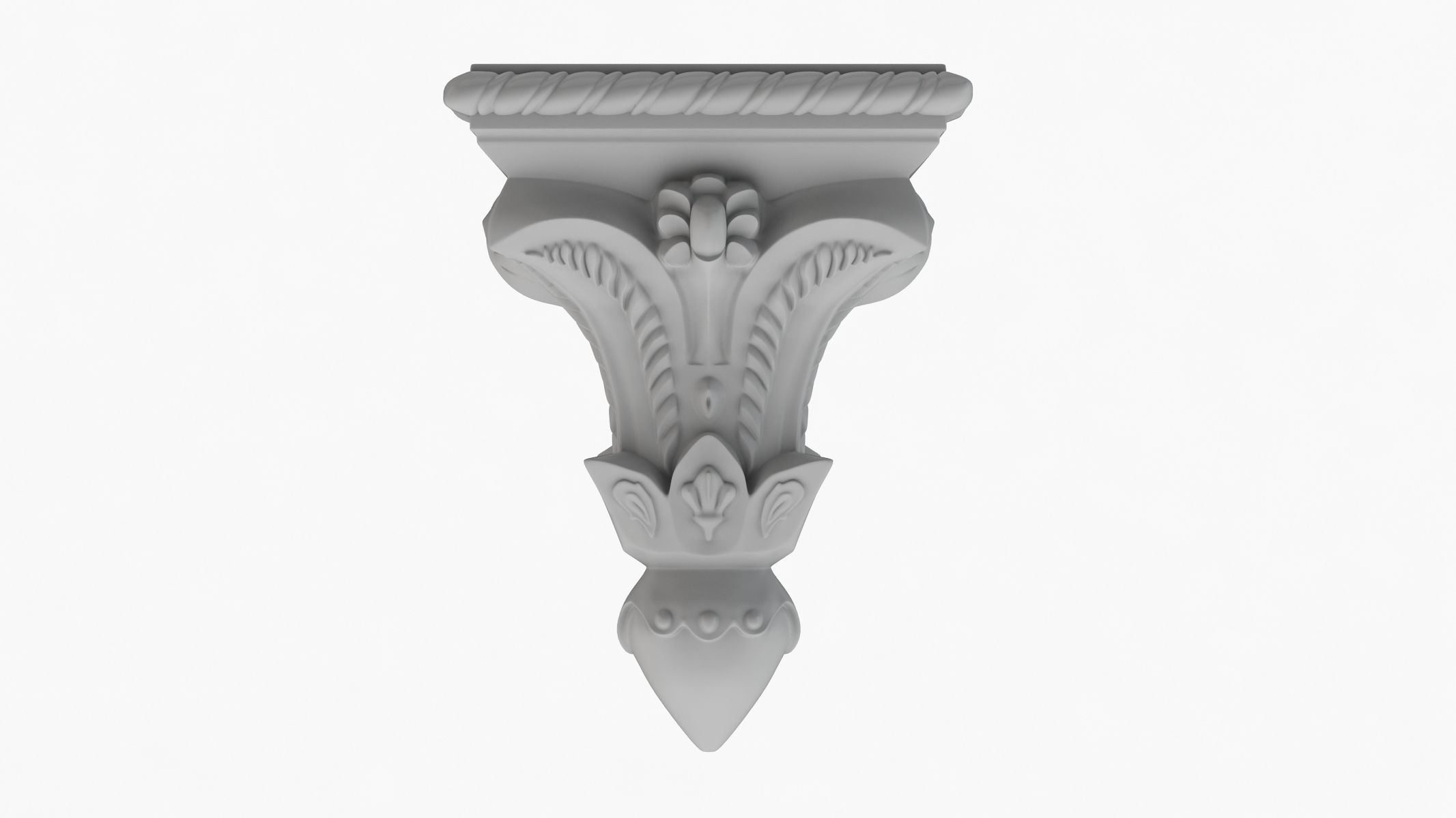 Scroll Corbel 37 3D model_1