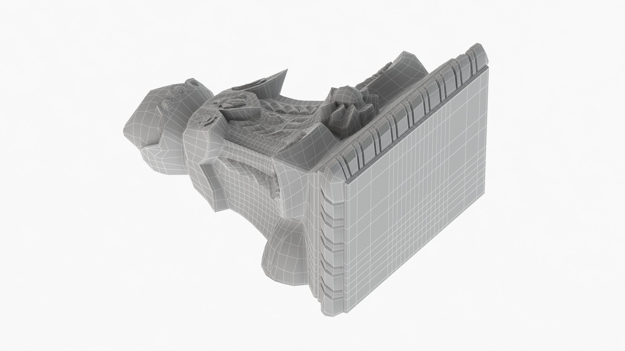 Scroll Corbel 37 3D model_9