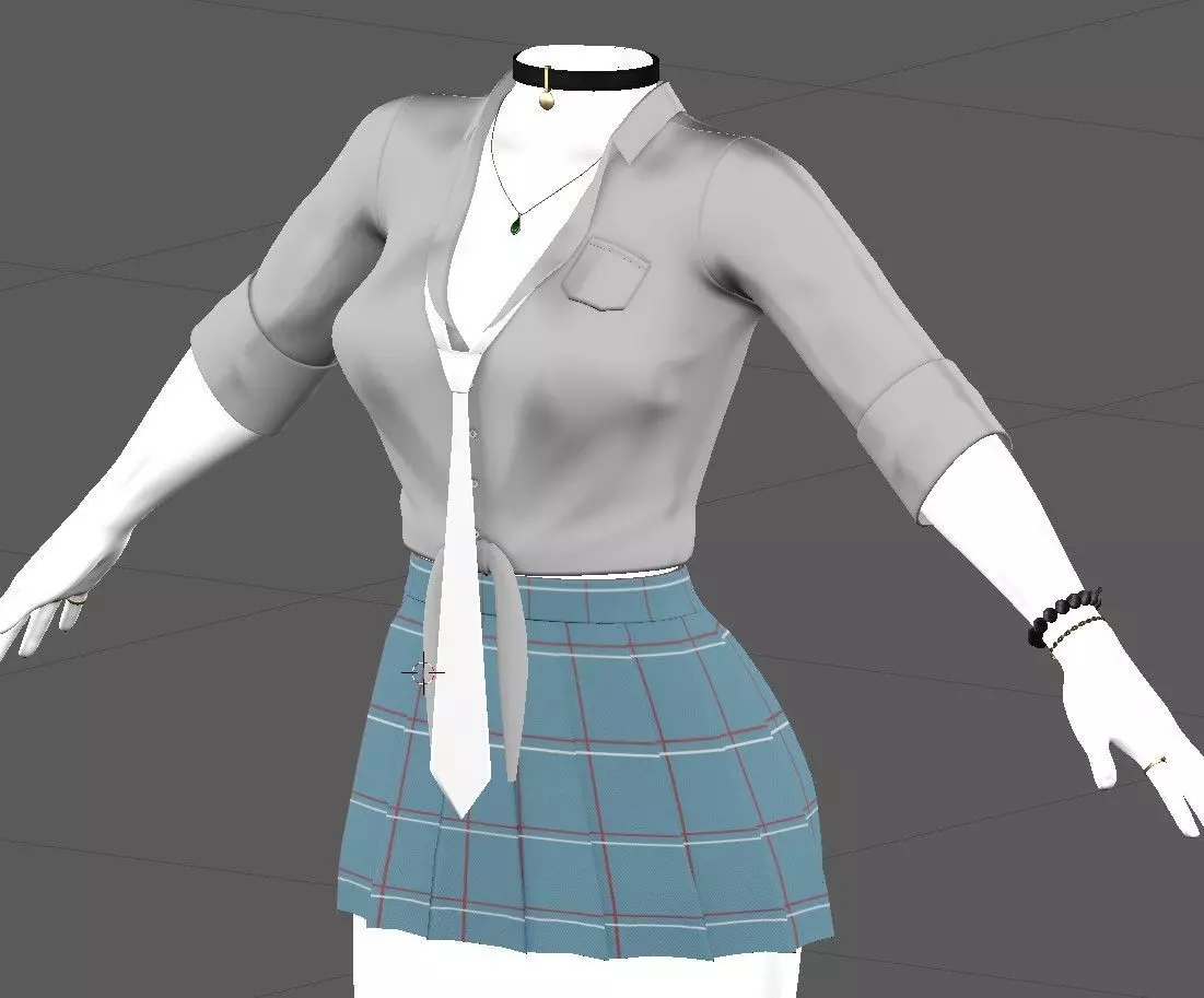 Marin Kitagawa Outfit and Body 3D model