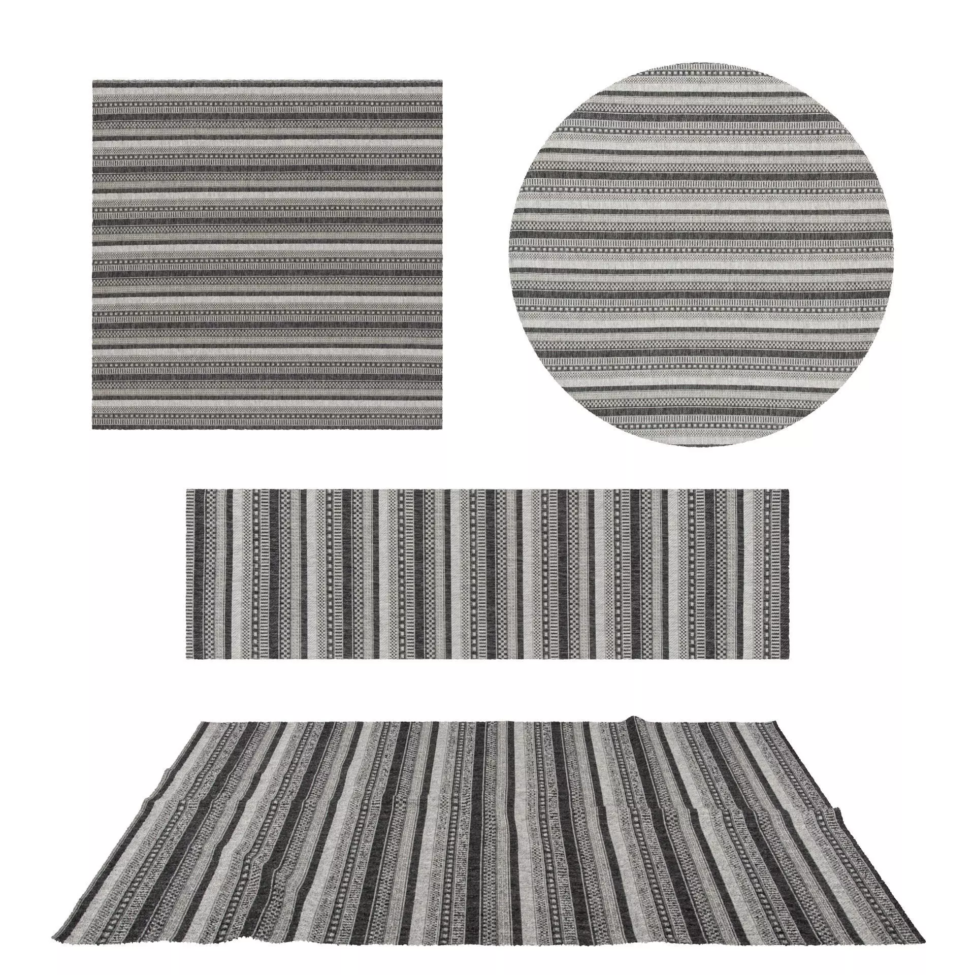 Rugs No 640 Low-poly 3D model_0