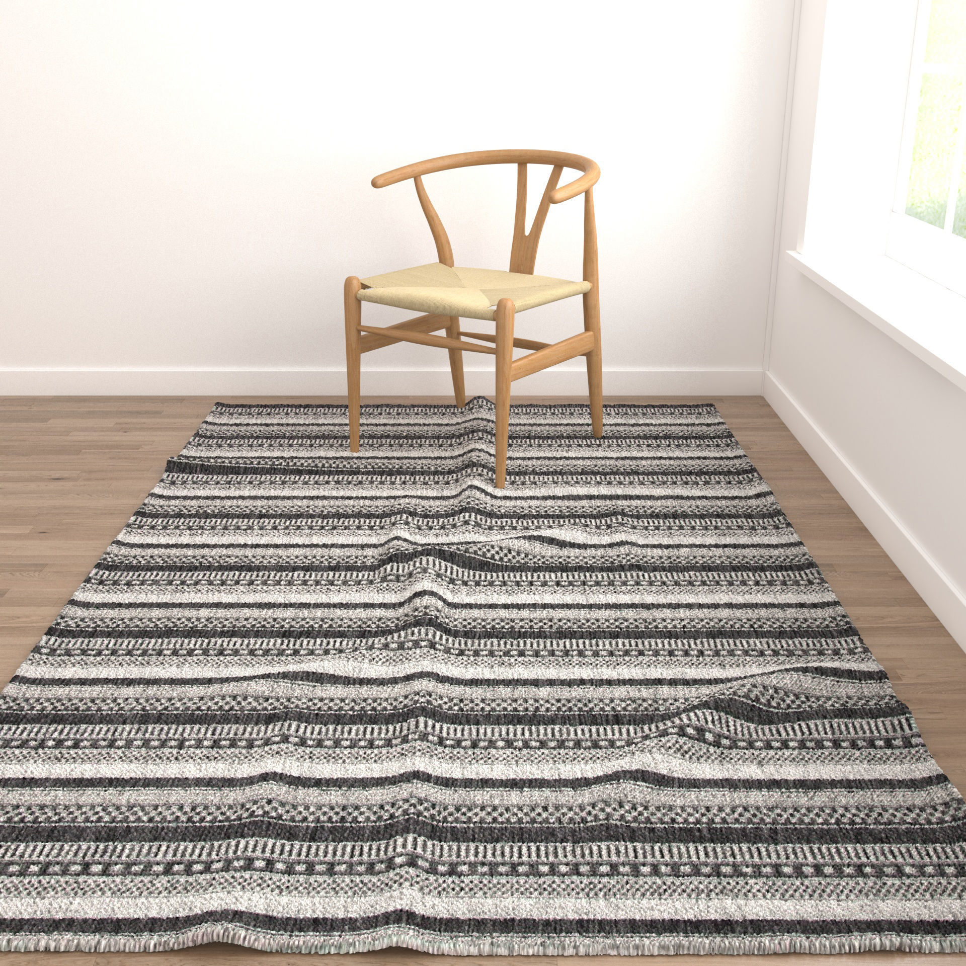 Rugs No 640 Low-poly 3D model_4