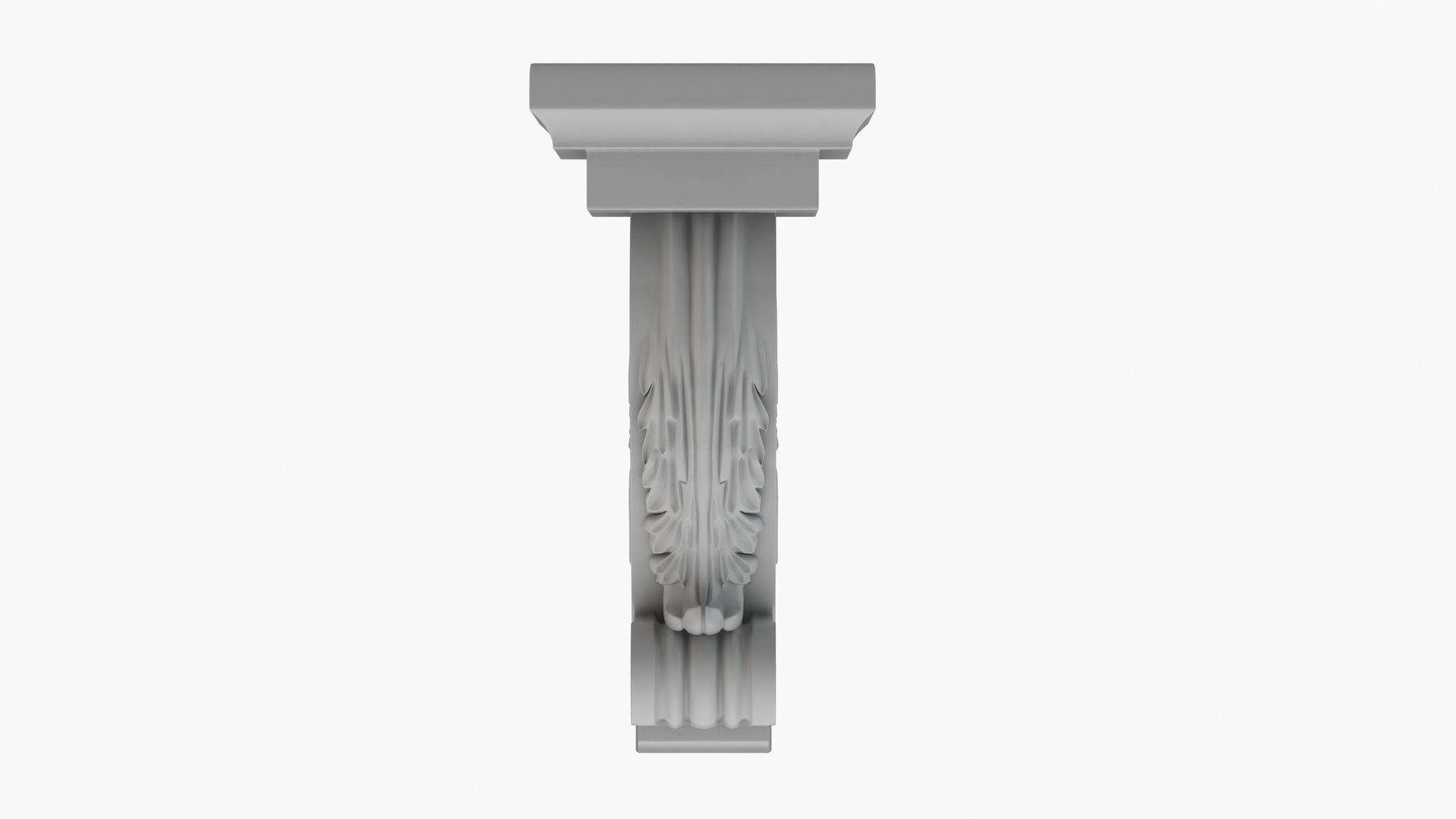 Scroll Corbel 42  3D model_1