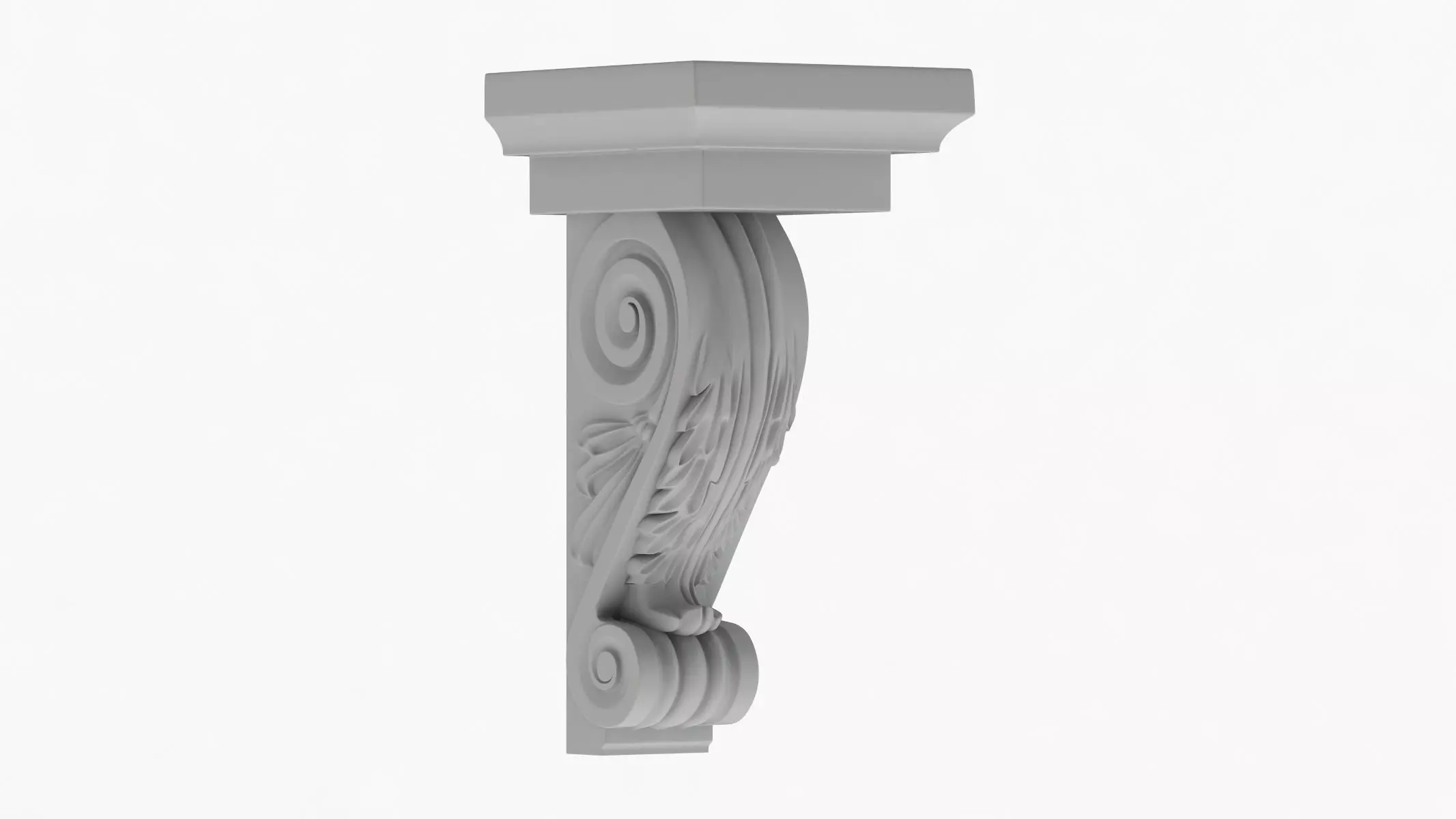 Scroll Corbel 42  3D model_0