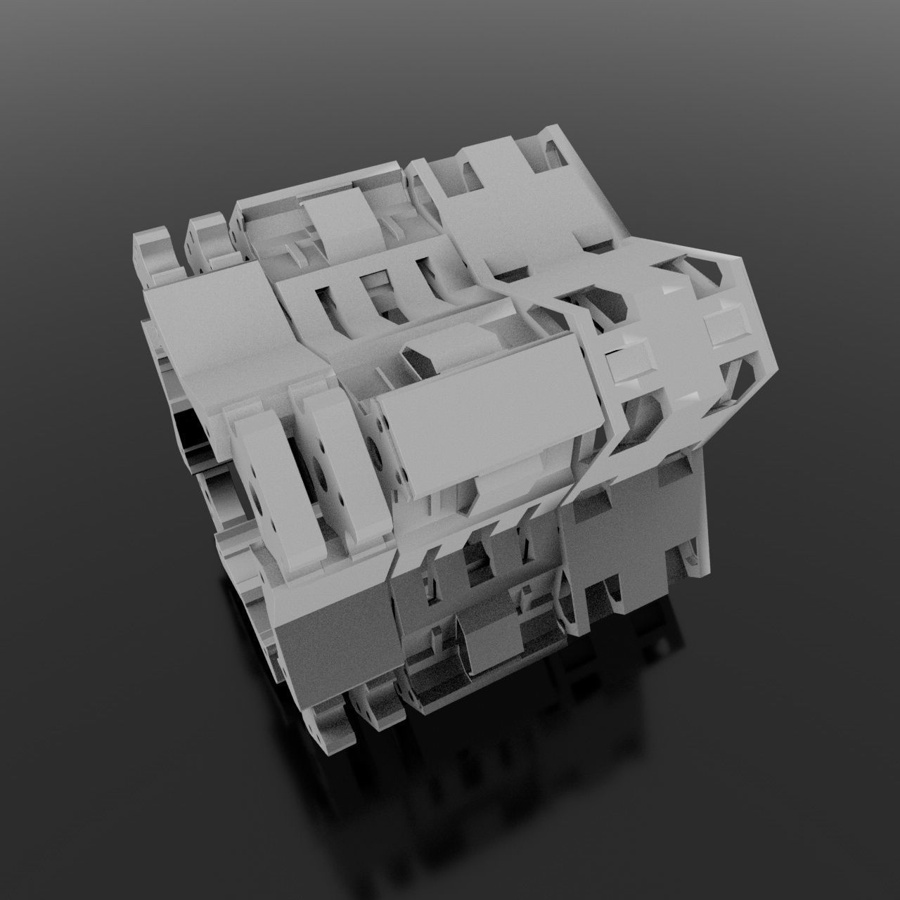 Abstract component 3D model_2