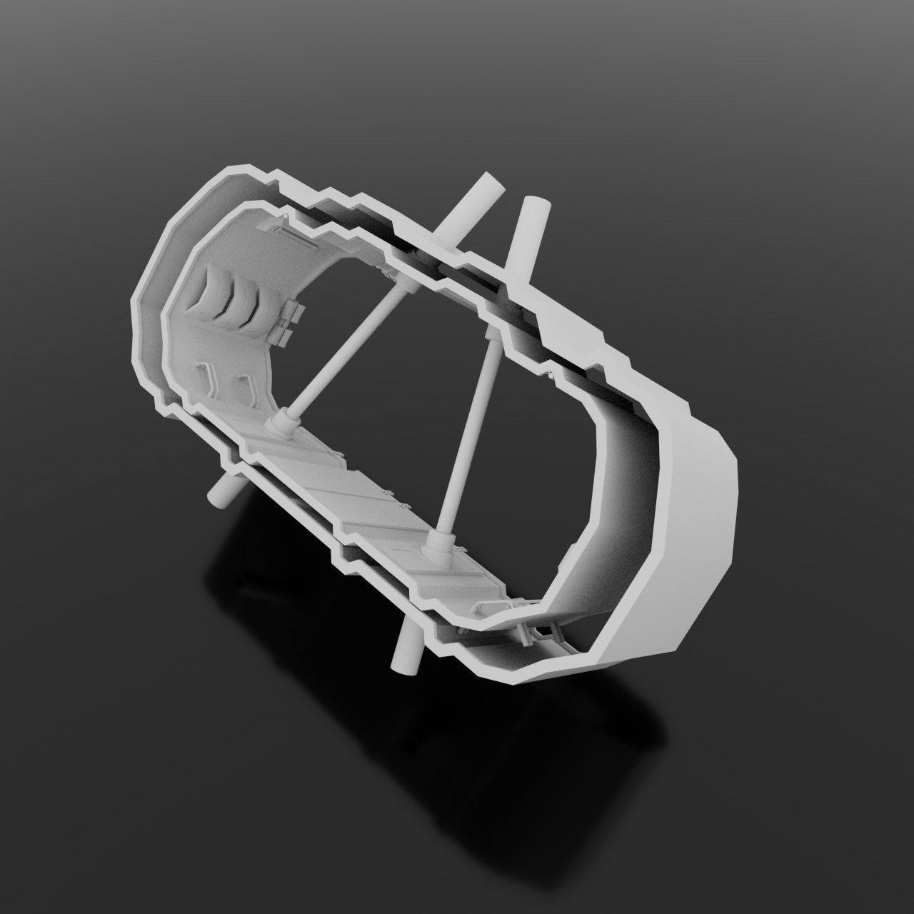 Abstract component 3D model_3