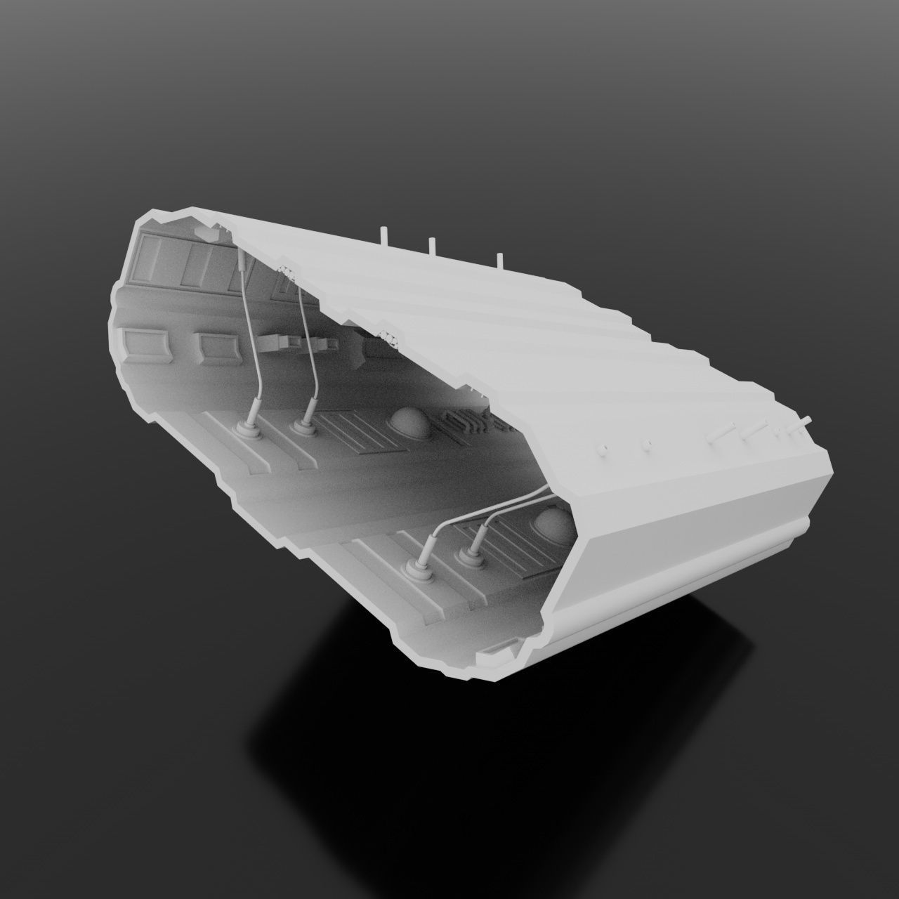 Abstract component 3D model_4