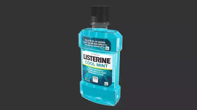 Listerine Cool Mint Mouthwash 250ml 3D model
