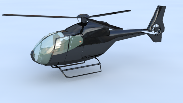 eurocopter helicopter 3D model_2