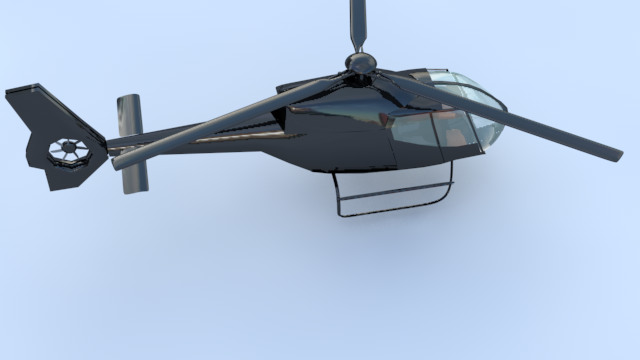 eurocopter helicopter 3D model_1