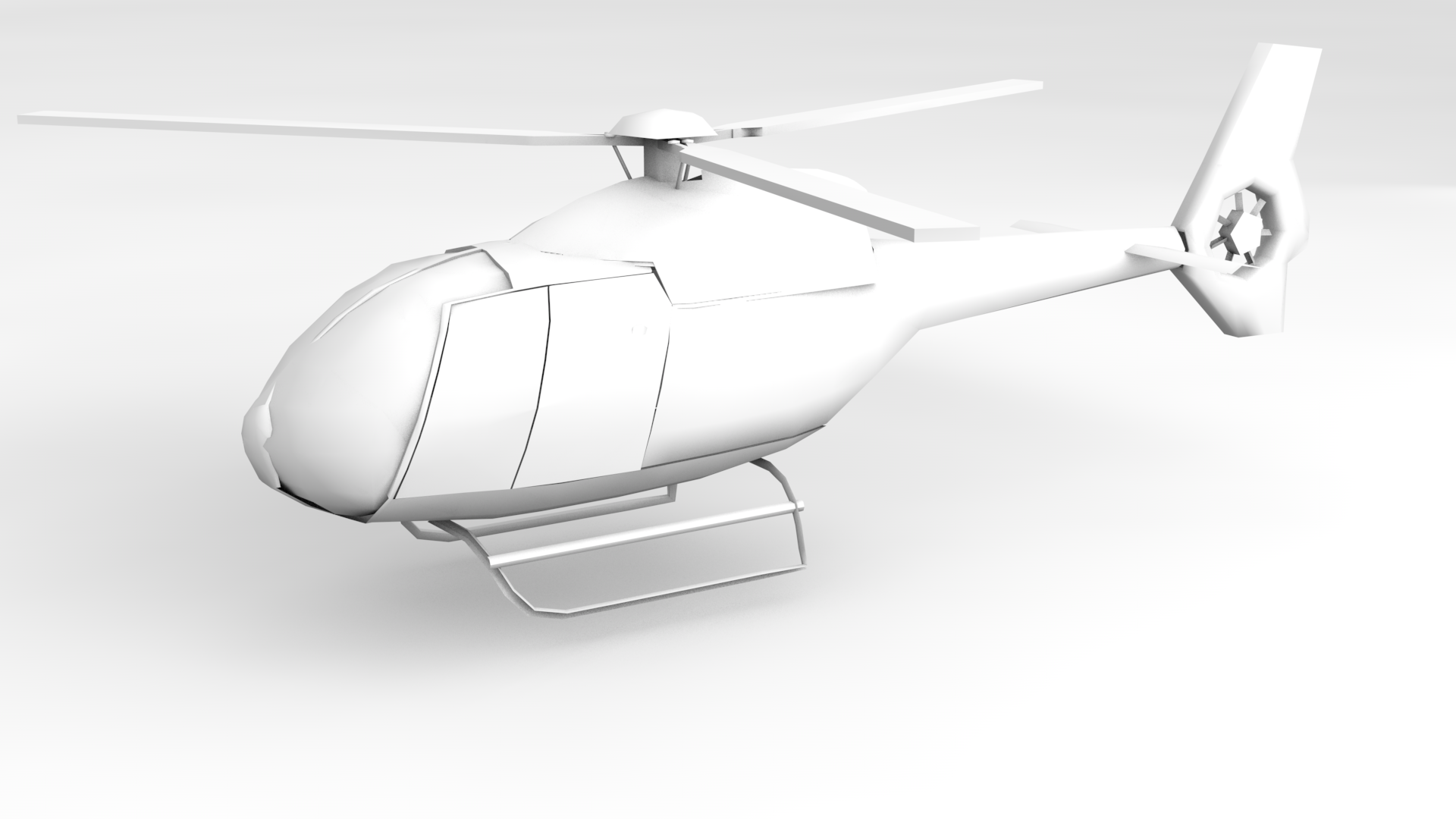 eurocopter helicopter 3D model_3