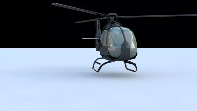 eurocopter helicopter 3D model_0