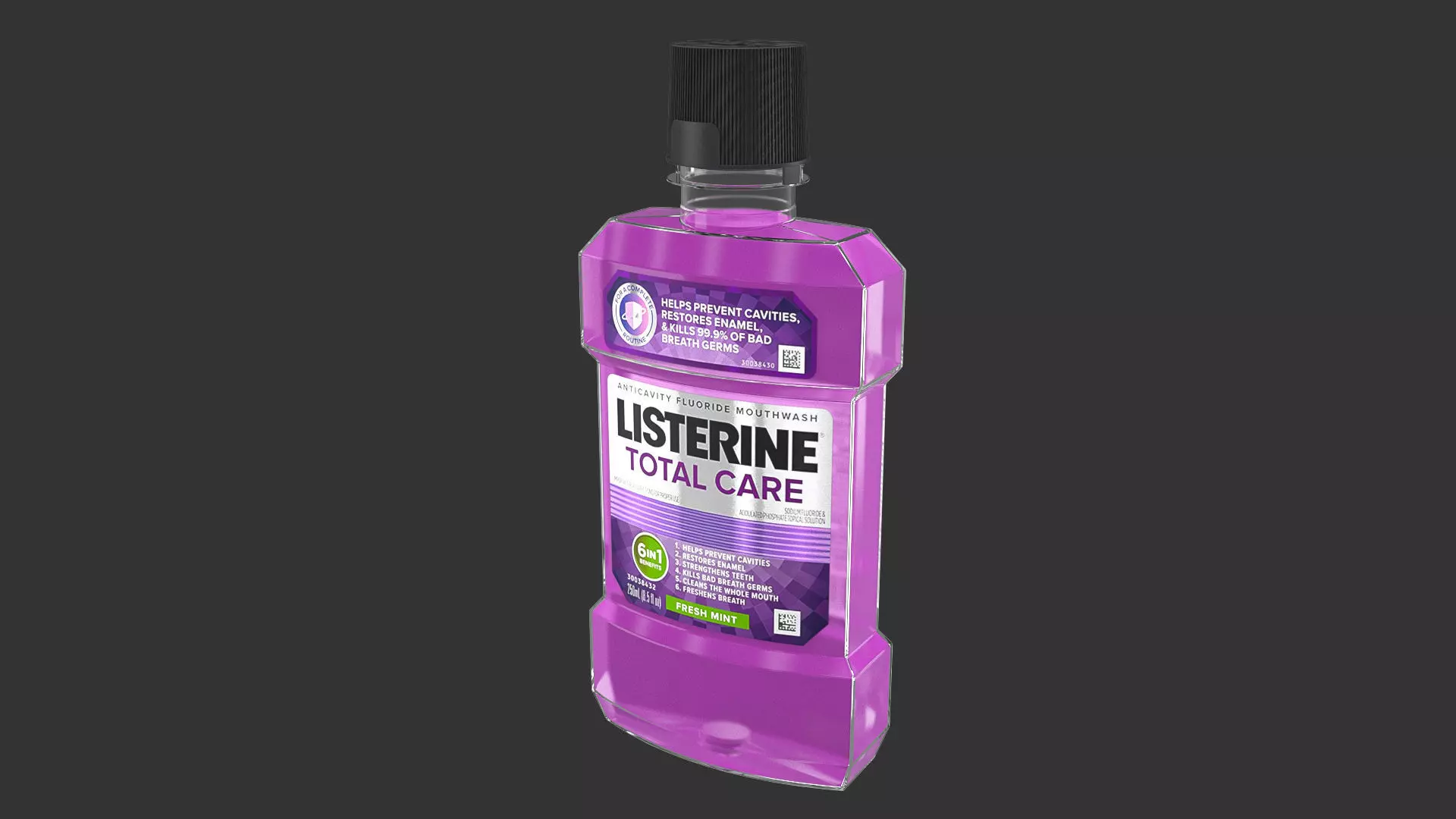 Listerine Total Care Mouthwash 250ml 3D model