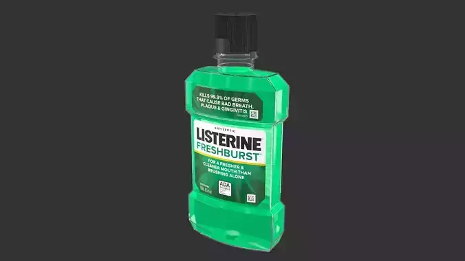 Listerine Freshburst Mouthwash 250ml 3D model