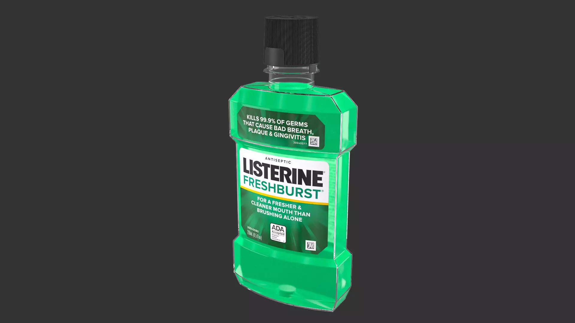 Listerine Freshburst Mouthwash 250ml 3D model