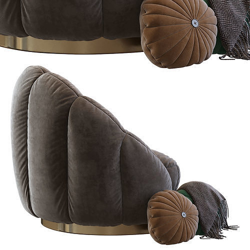 Olympia Armchair 3D model 5