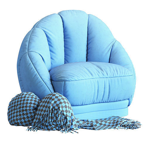 Olympia Armchair 3D model 7