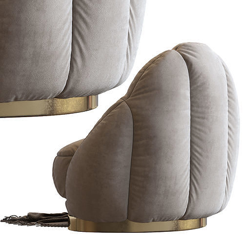 Olympia Armchair 3D model 6