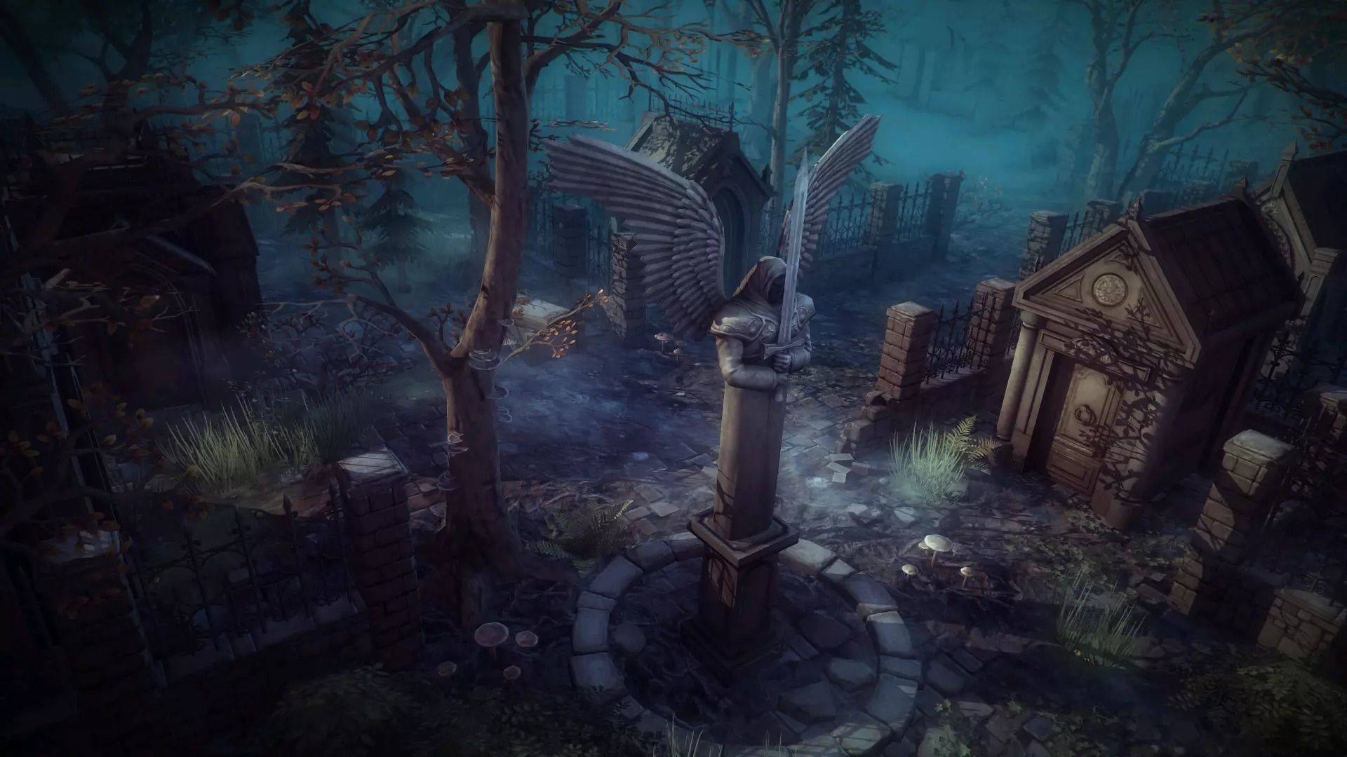 Graveyard game top 3D model_5