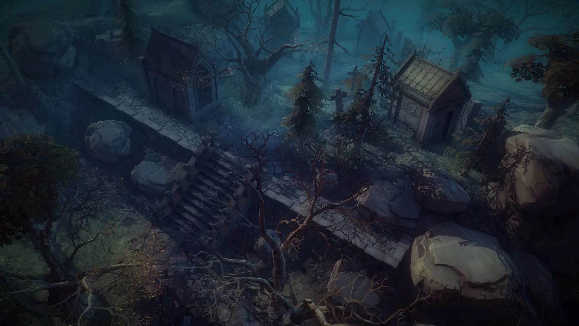 Graveyard game top 3D model_11