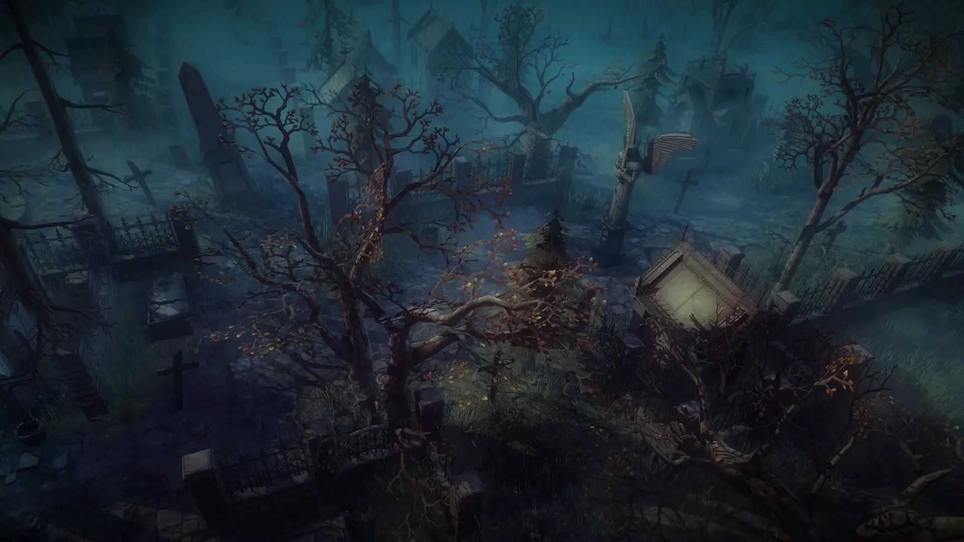 Graveyard game top 3D model_4