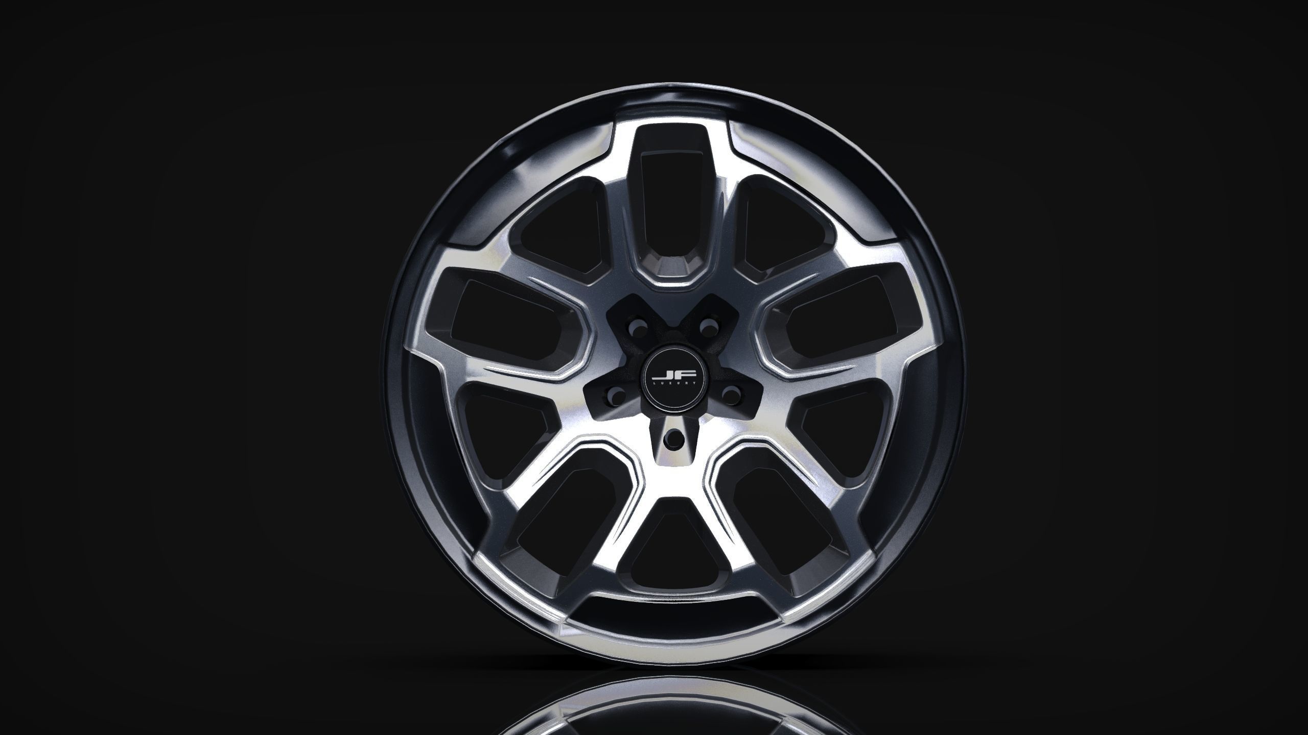 Jeep Wrangler OEM Wheels 3D model_9