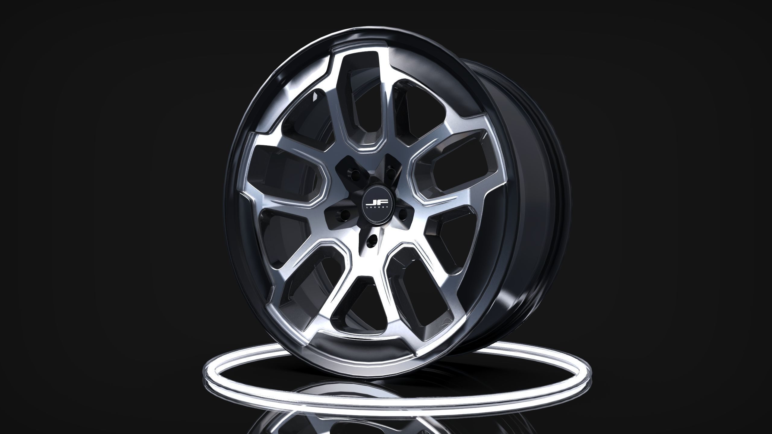 Jeep Wrangler OEM Wheels 3D model_4