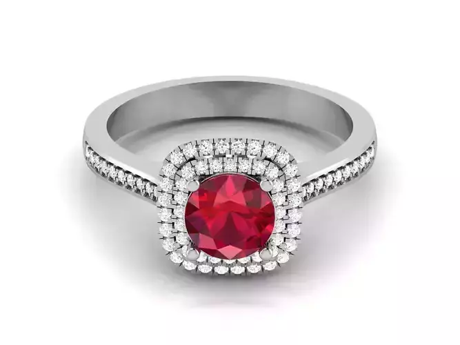 Solitaire Engagement Wedding Women Ring 3dm Render Detail 