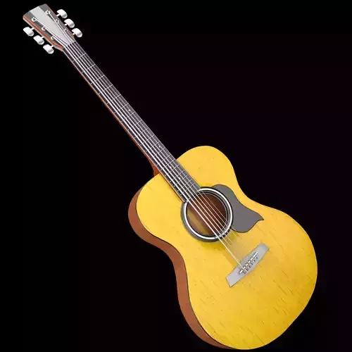 Guitar 3D model acoustic