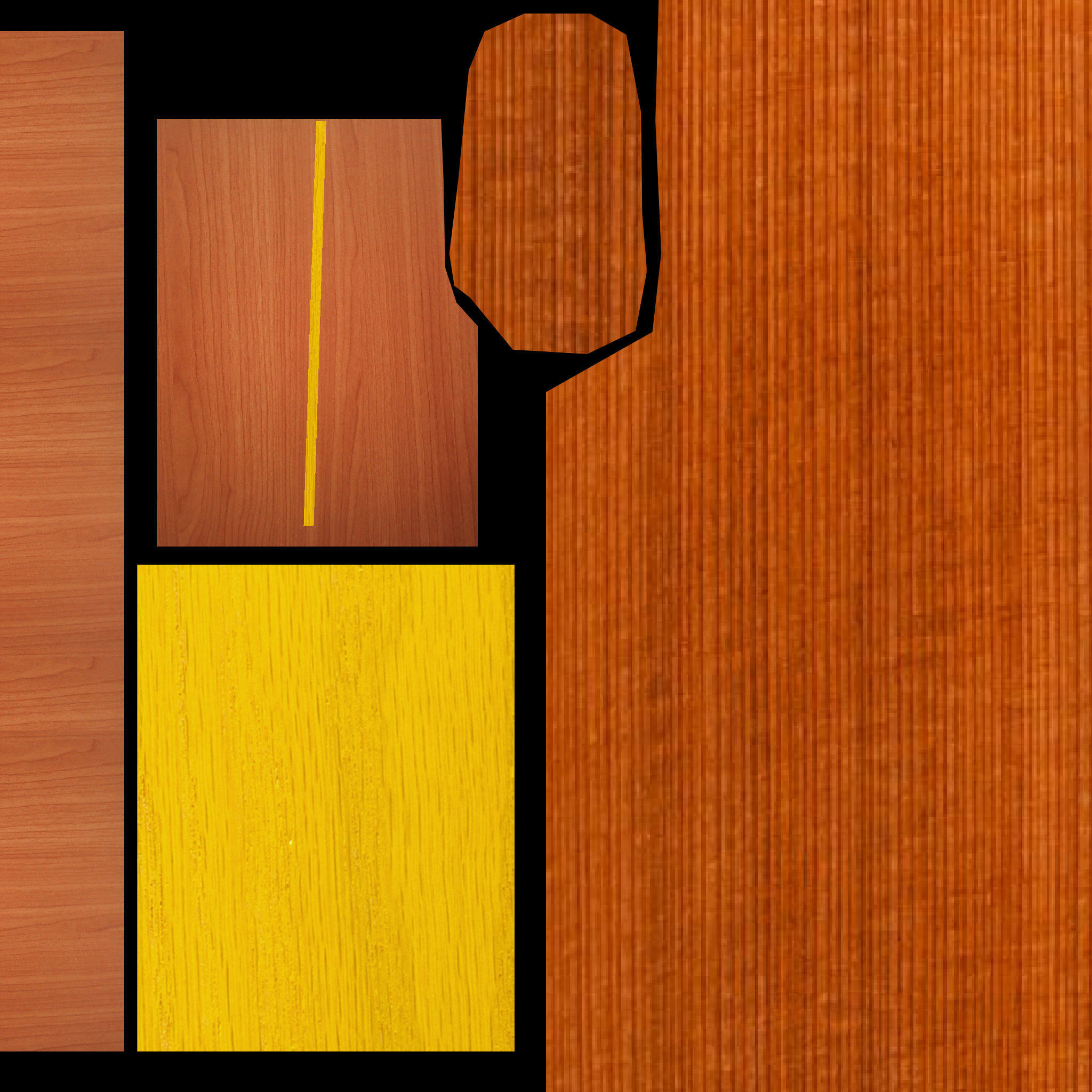 Guitar 3D model acoustic Low-poly 3D model_6