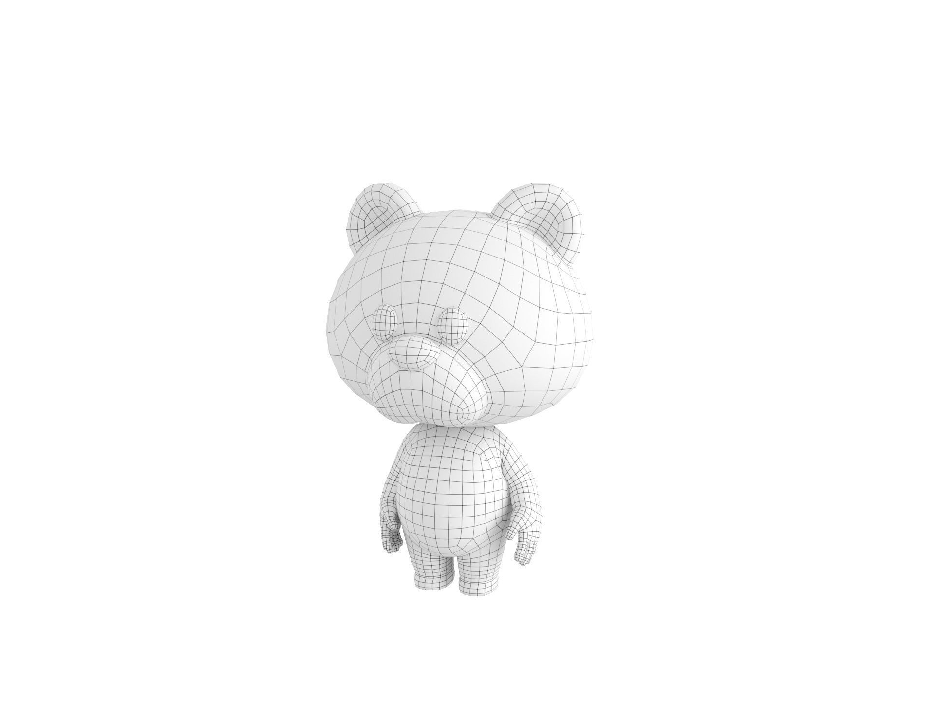 Character180 Rigged Polar Bear 3D model_38