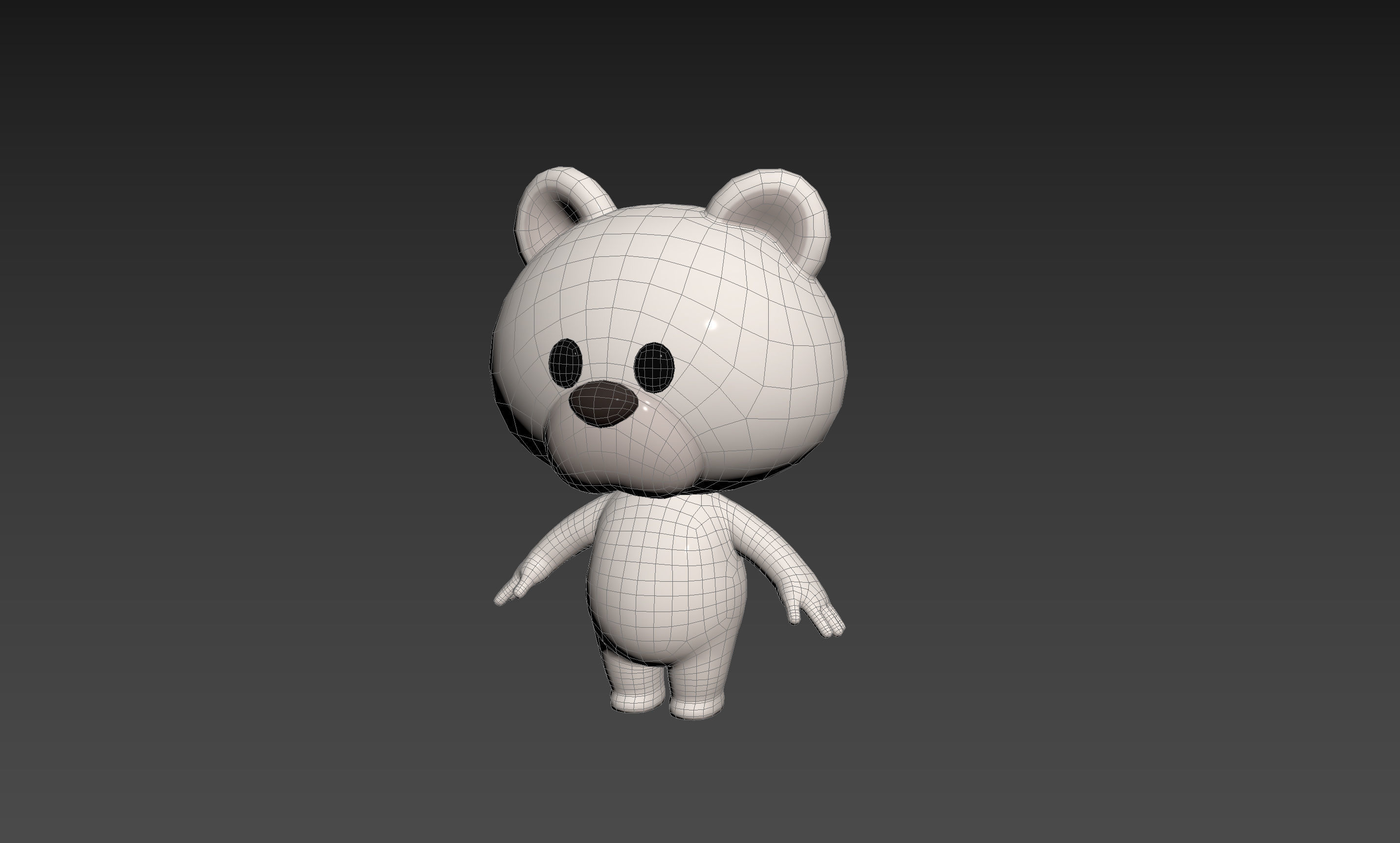 Character180 Rigged Polar Bear 3D model_18