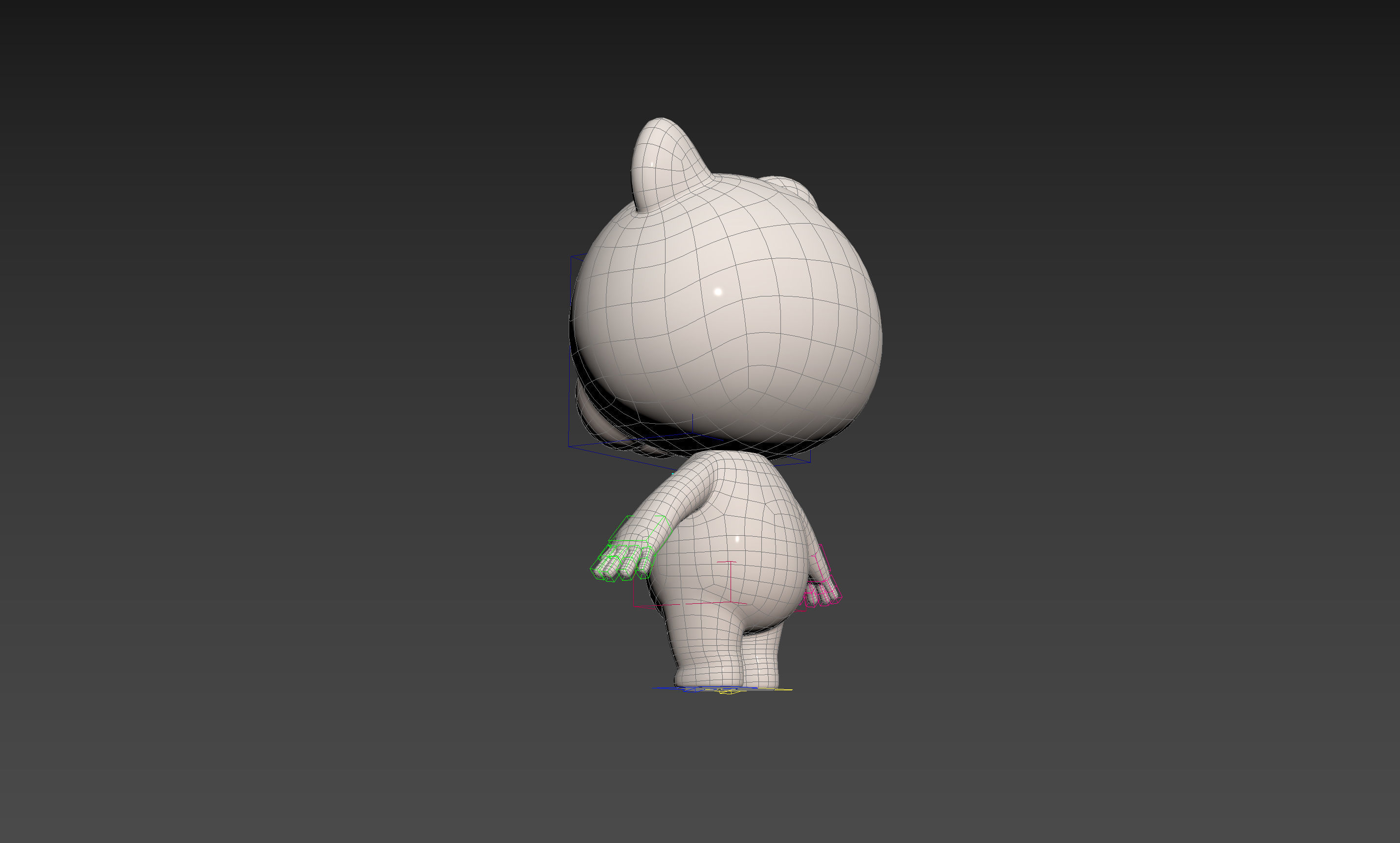 Character180 Rigged Polar Bear 3D model_34