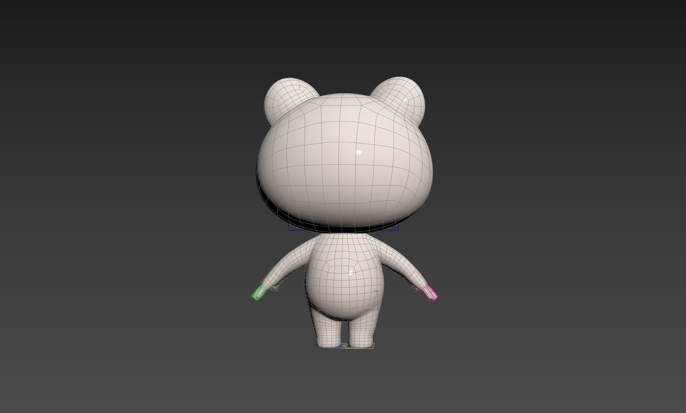 Character180 Rigged Polar Bear 3D model_33