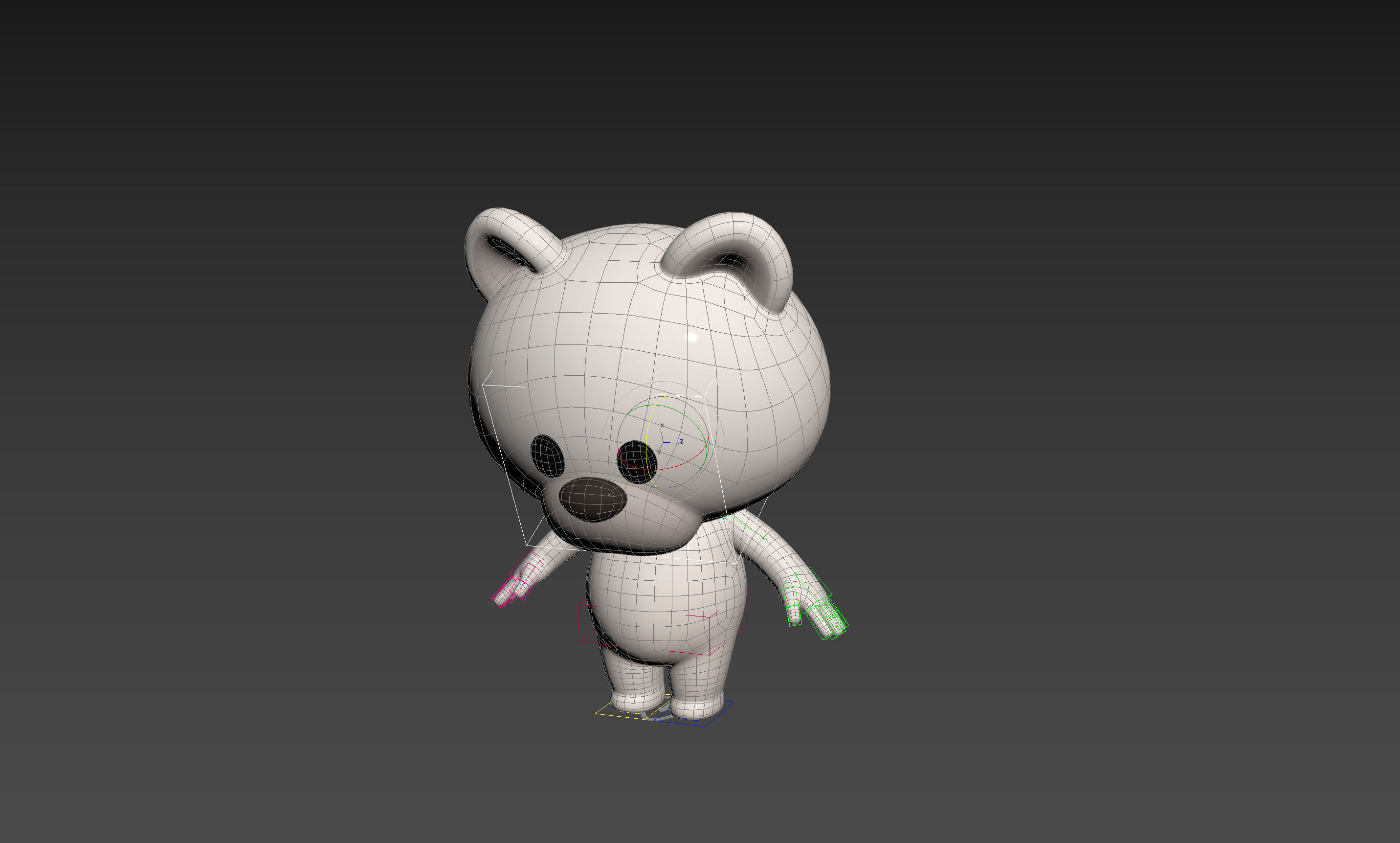 Character180 Rigged Polar Bear 3D model_22