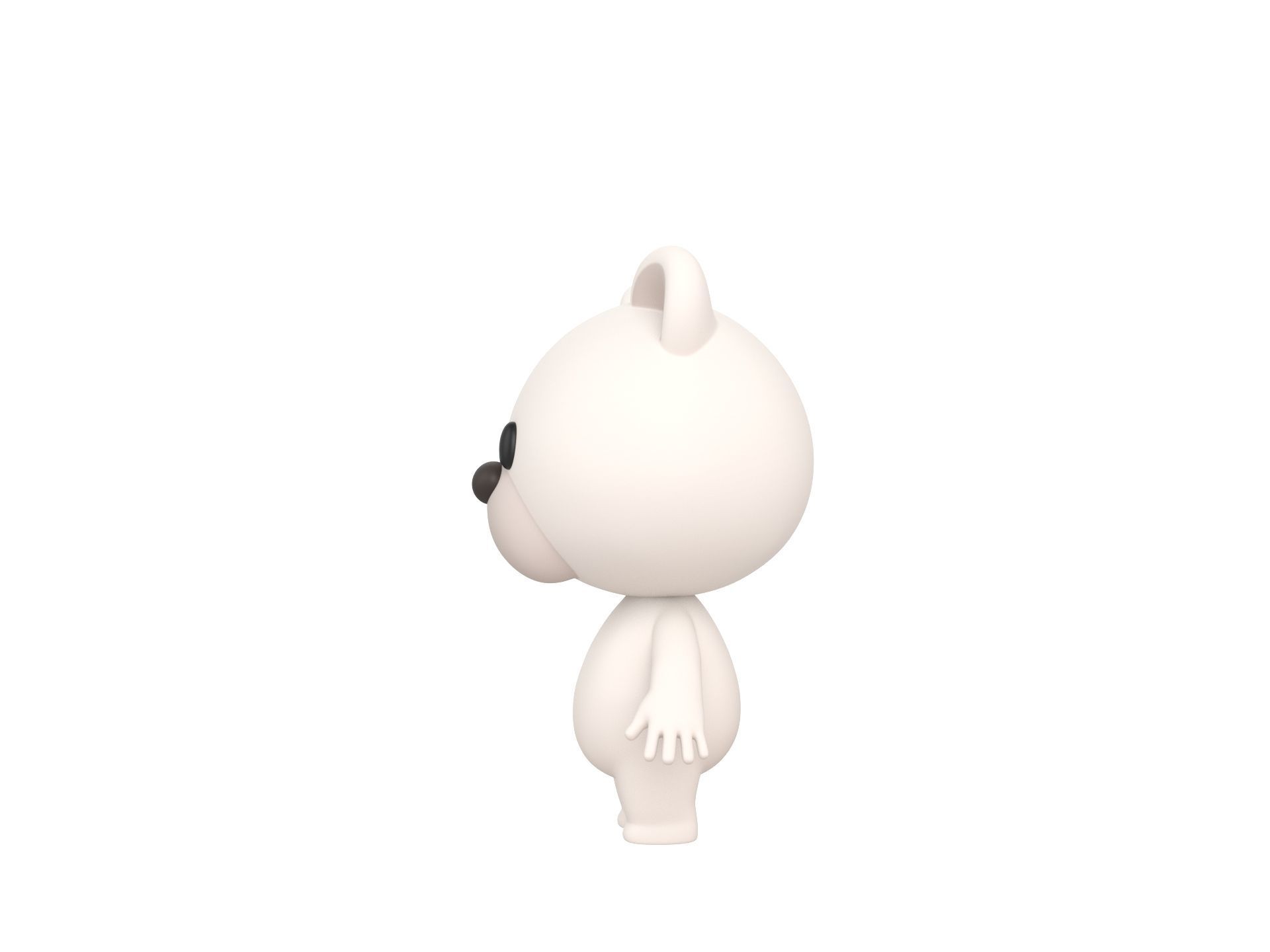 Character180 Rigged Polar Bear 3D model_14