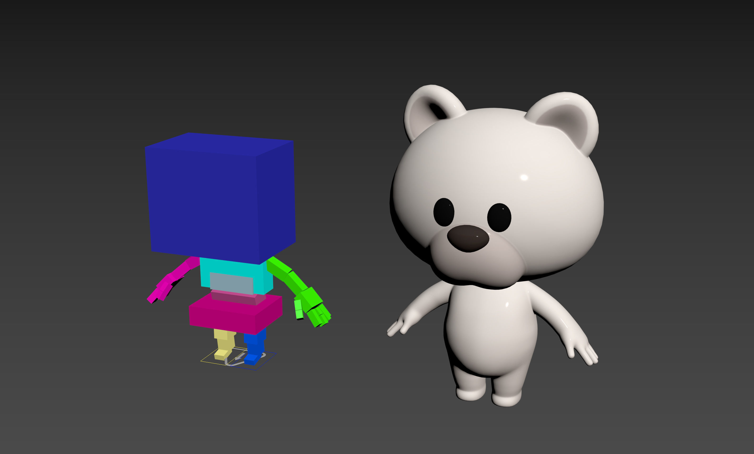 Character180 Rigged Polar Bear 3D model_20